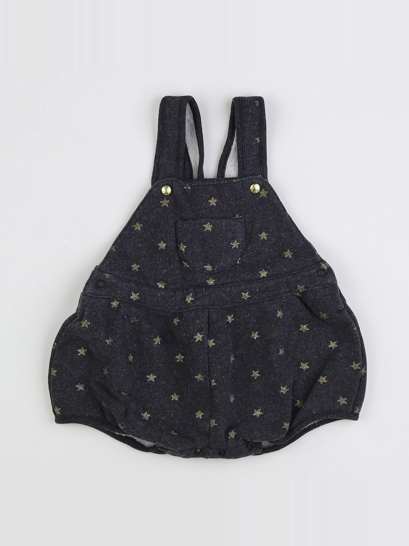 Petit Bateau - robe gris - 12 mois