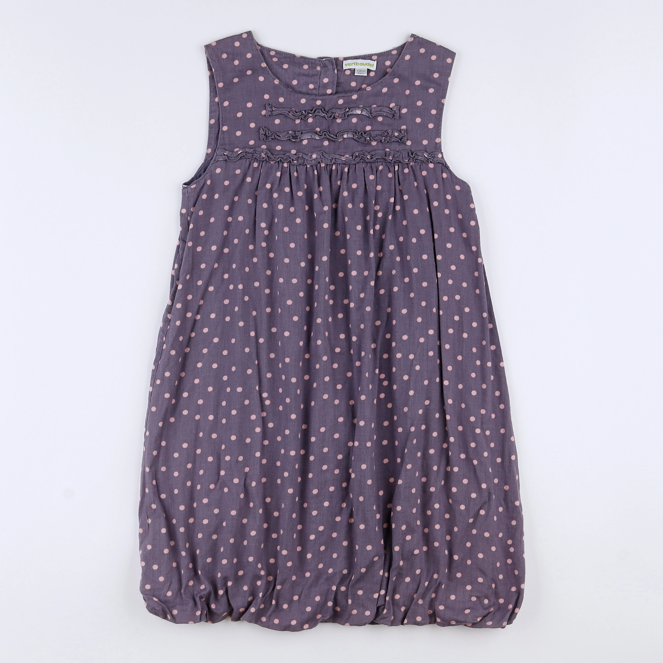 Vertbaudet - robe violet, rose - 8 ans