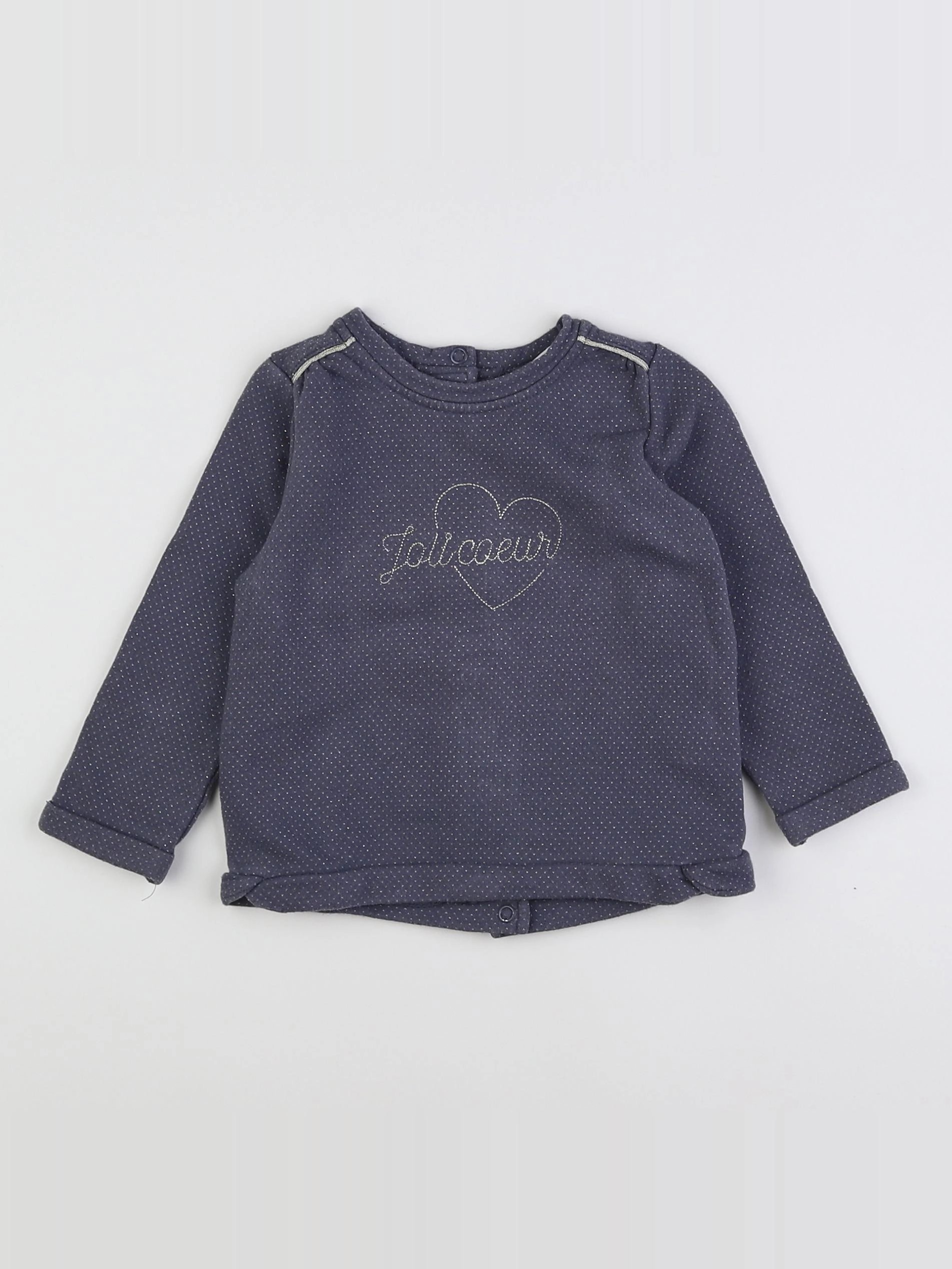 Tape à l'oeil - sweat gris, or - 18 mois