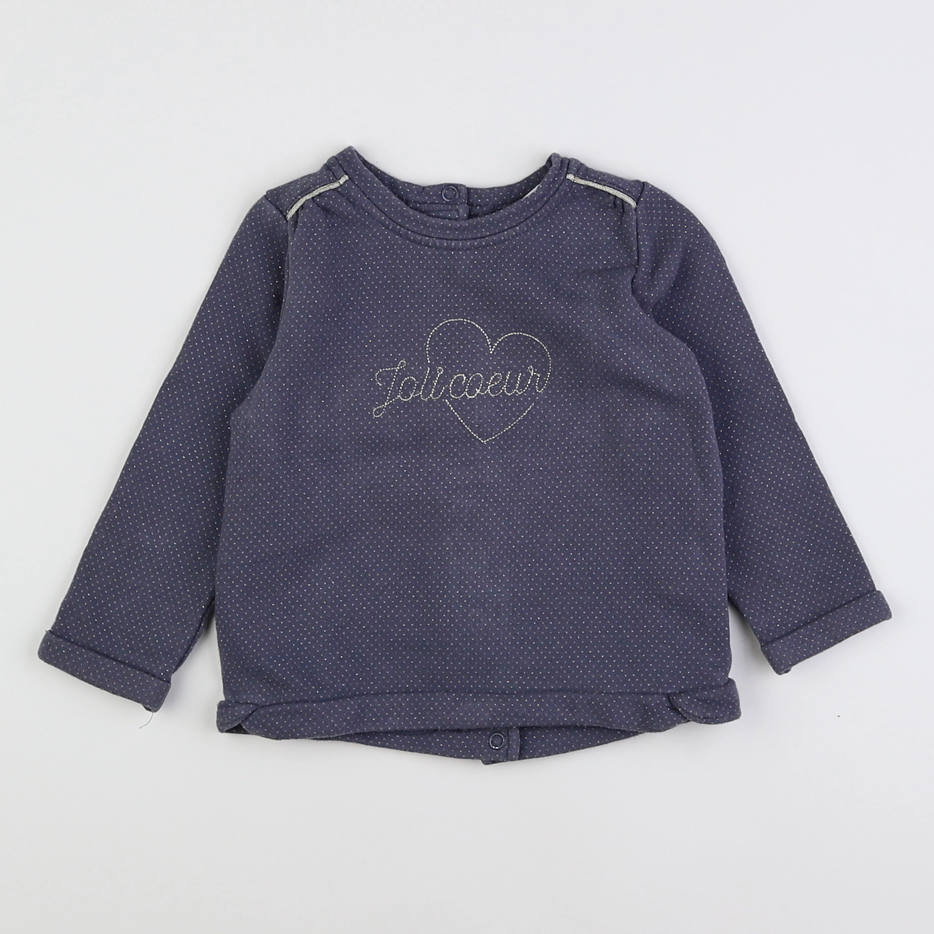 Tape à l'oeil - sweat gris, or - 18 mois