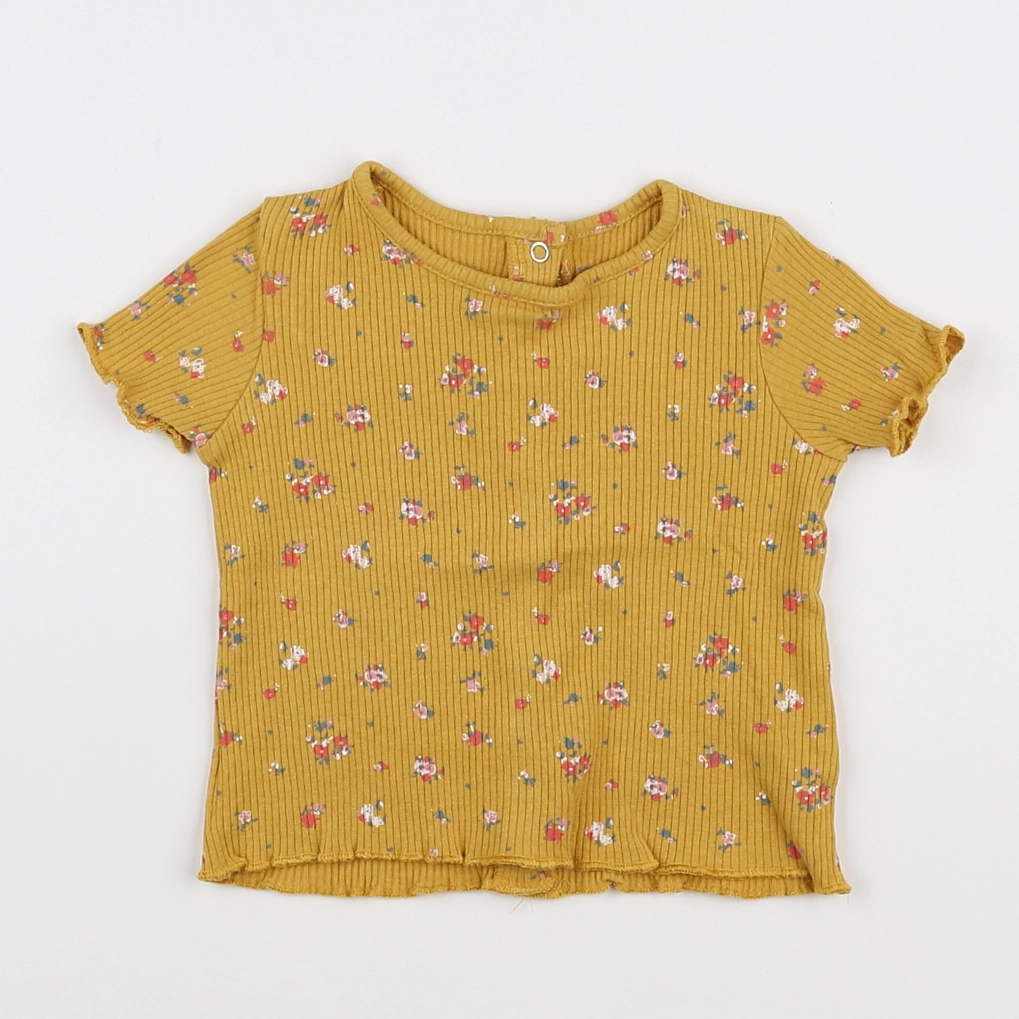 Vertbaudet - tee-shirt jaune - 6 mois
