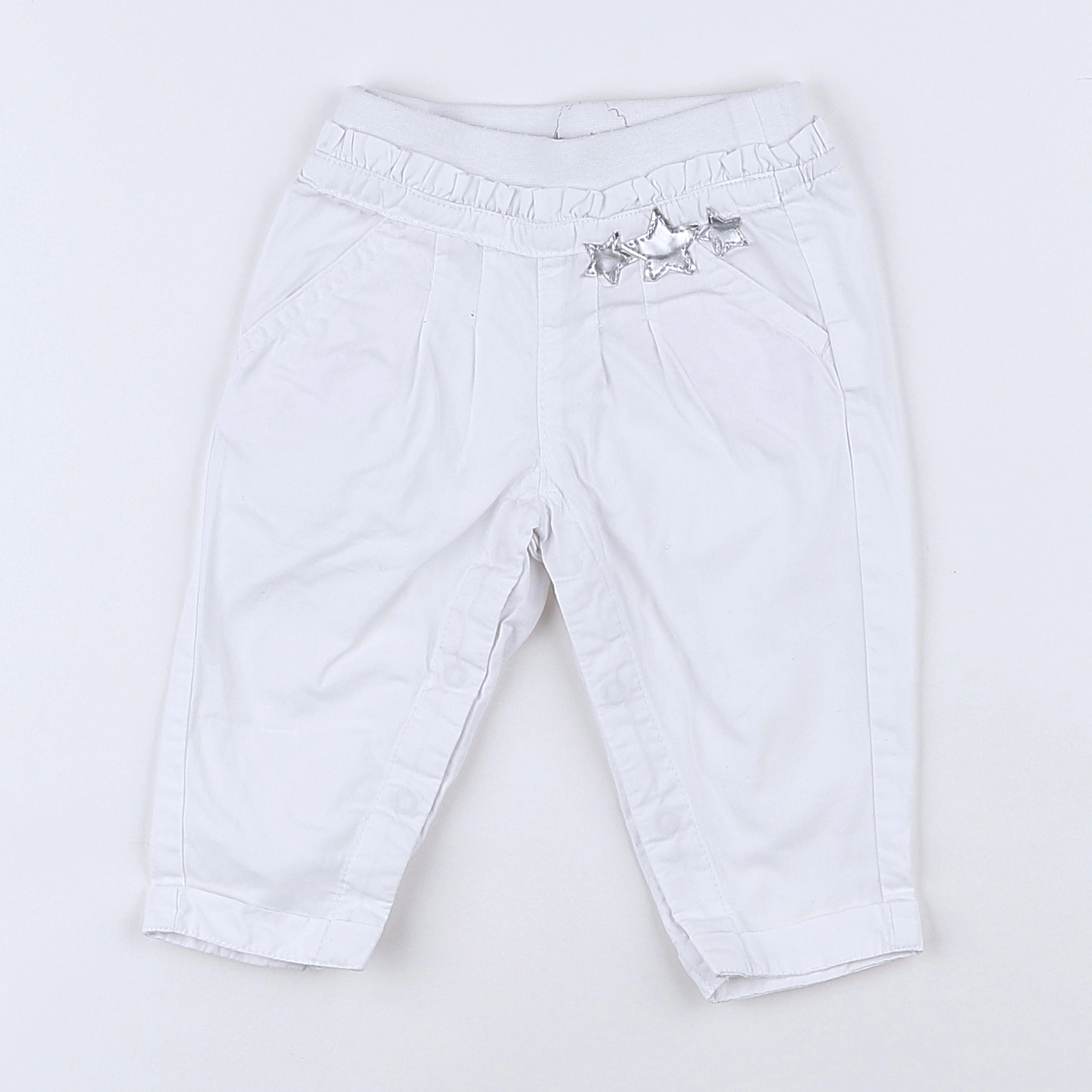 Tape à l'oeil - pantalon blanc - 6 mois