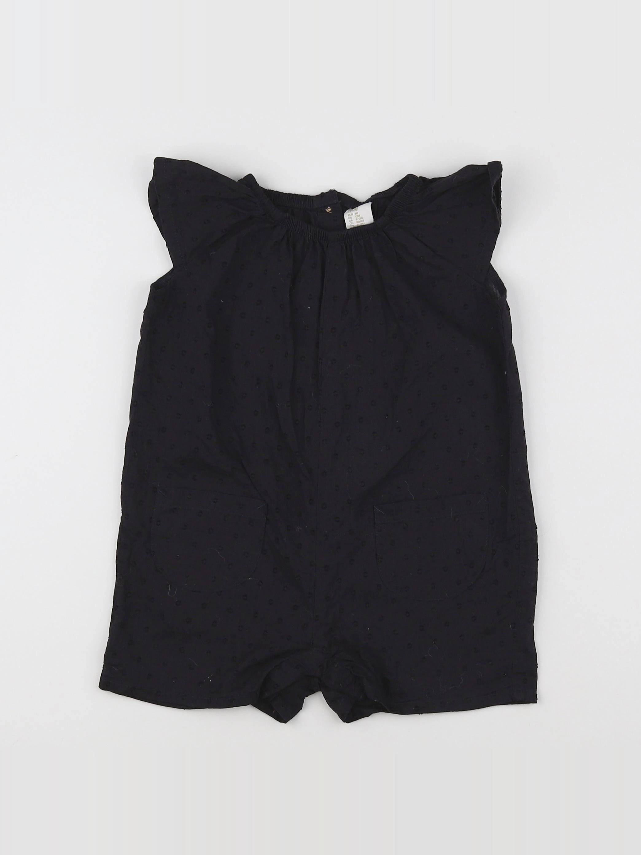 H&M - combinaison bleu - 9/12 mois