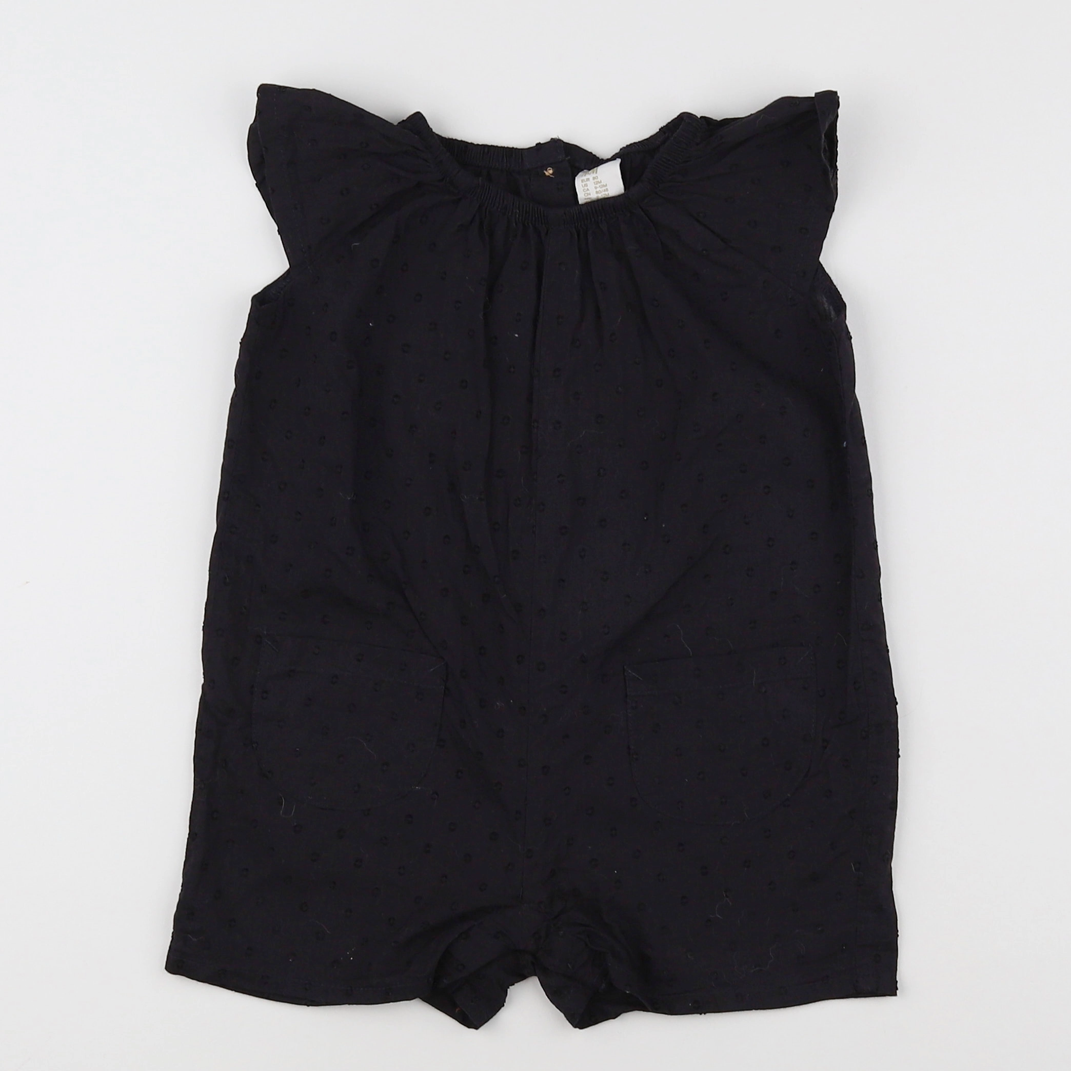 H&M - combinaison bleu - 9/12 mois