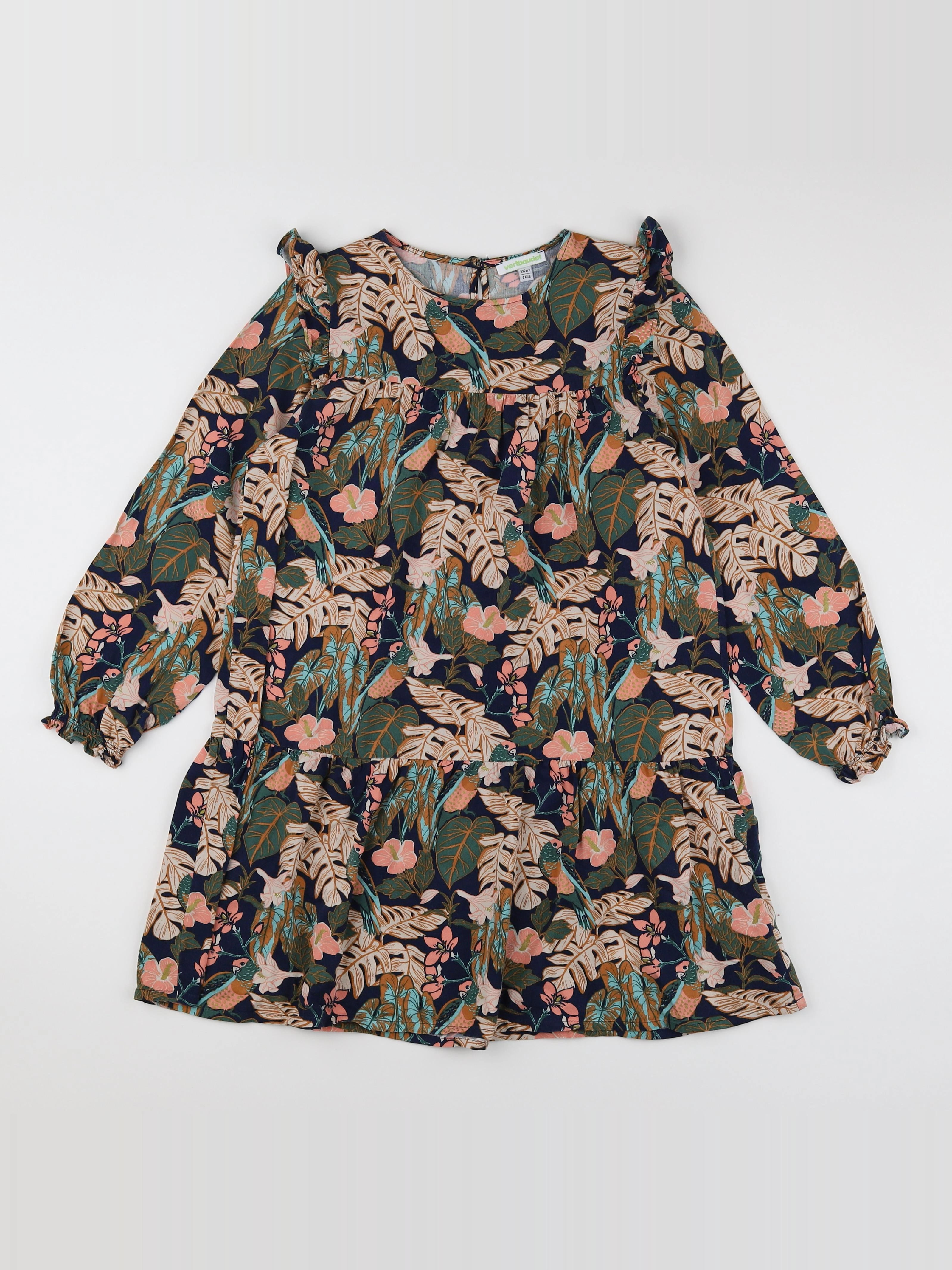 Vertbaudet - robe multicolore - 9 ans