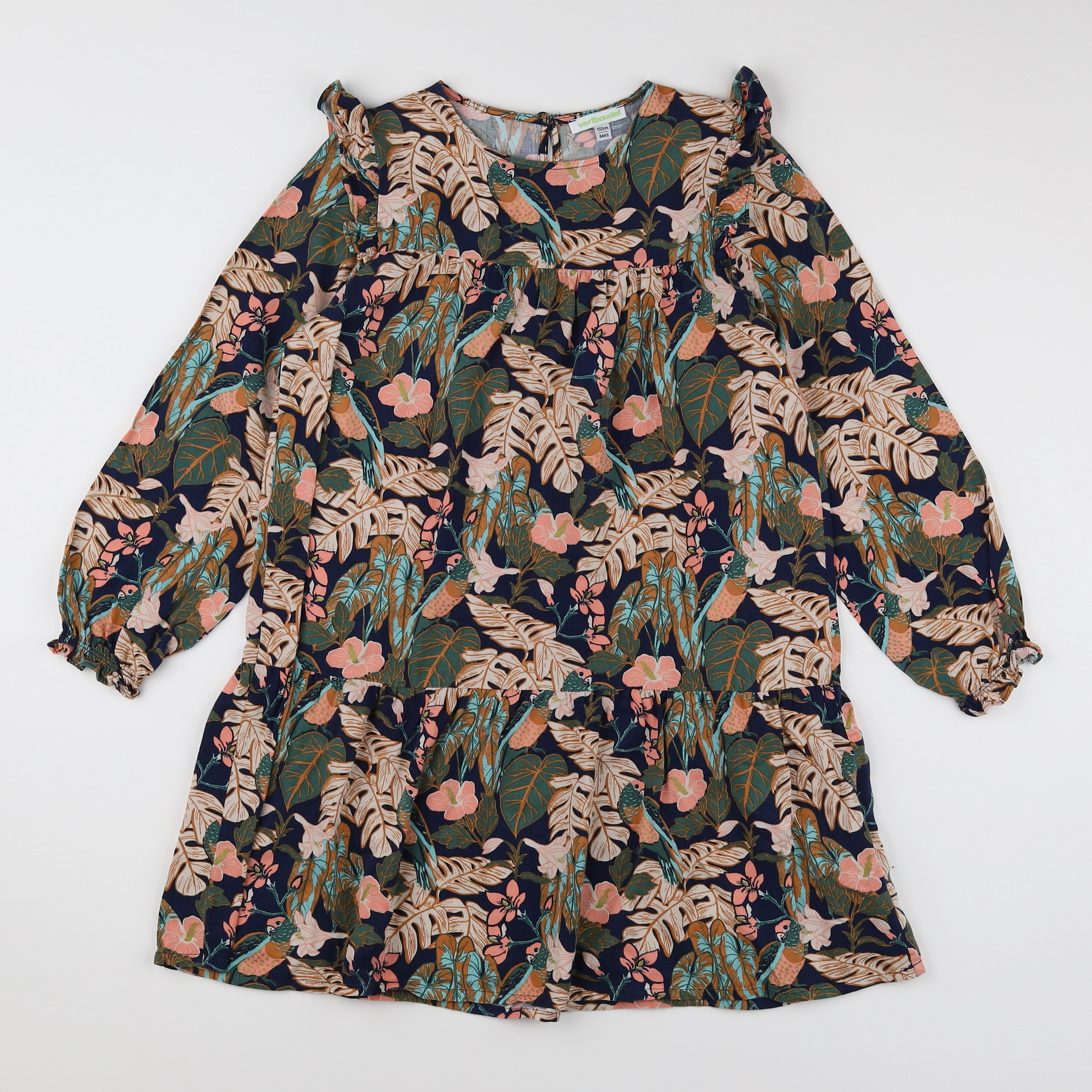 Vertbaudet - robe multicolore - 9 ans