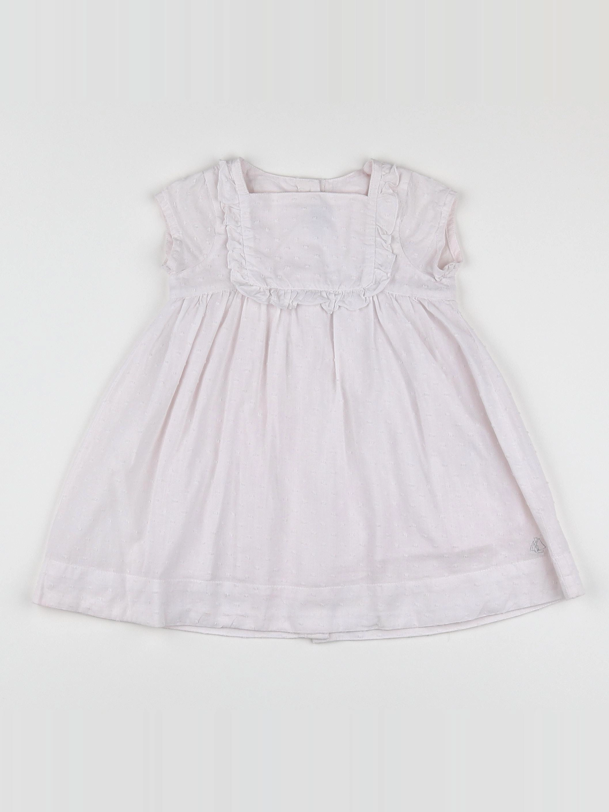 Petit Bateau - robe rose - 12 mois