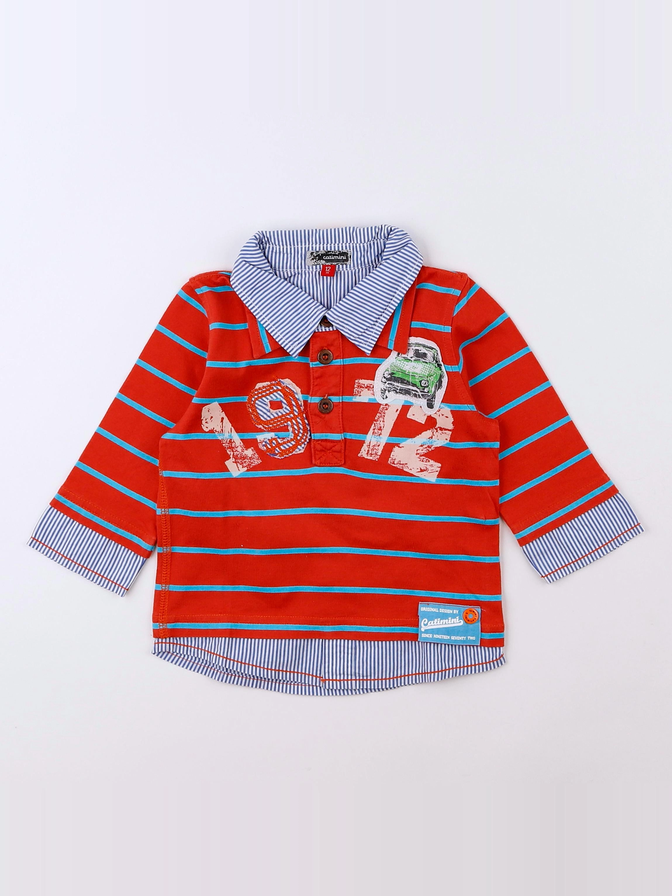 Catimini - chemise multicolore - 12 mois