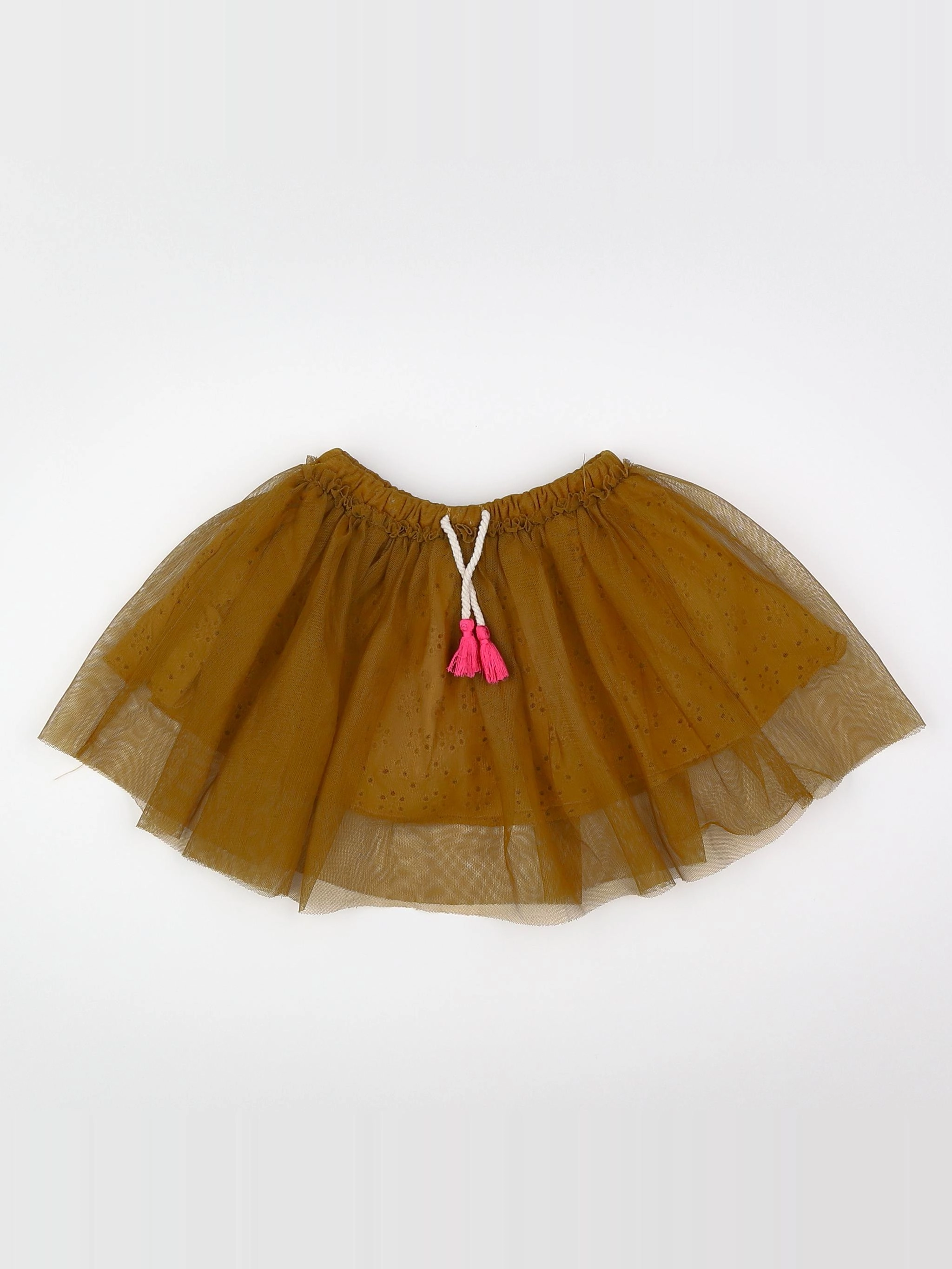 Zara - jupe marron, rose - 9/12 mois