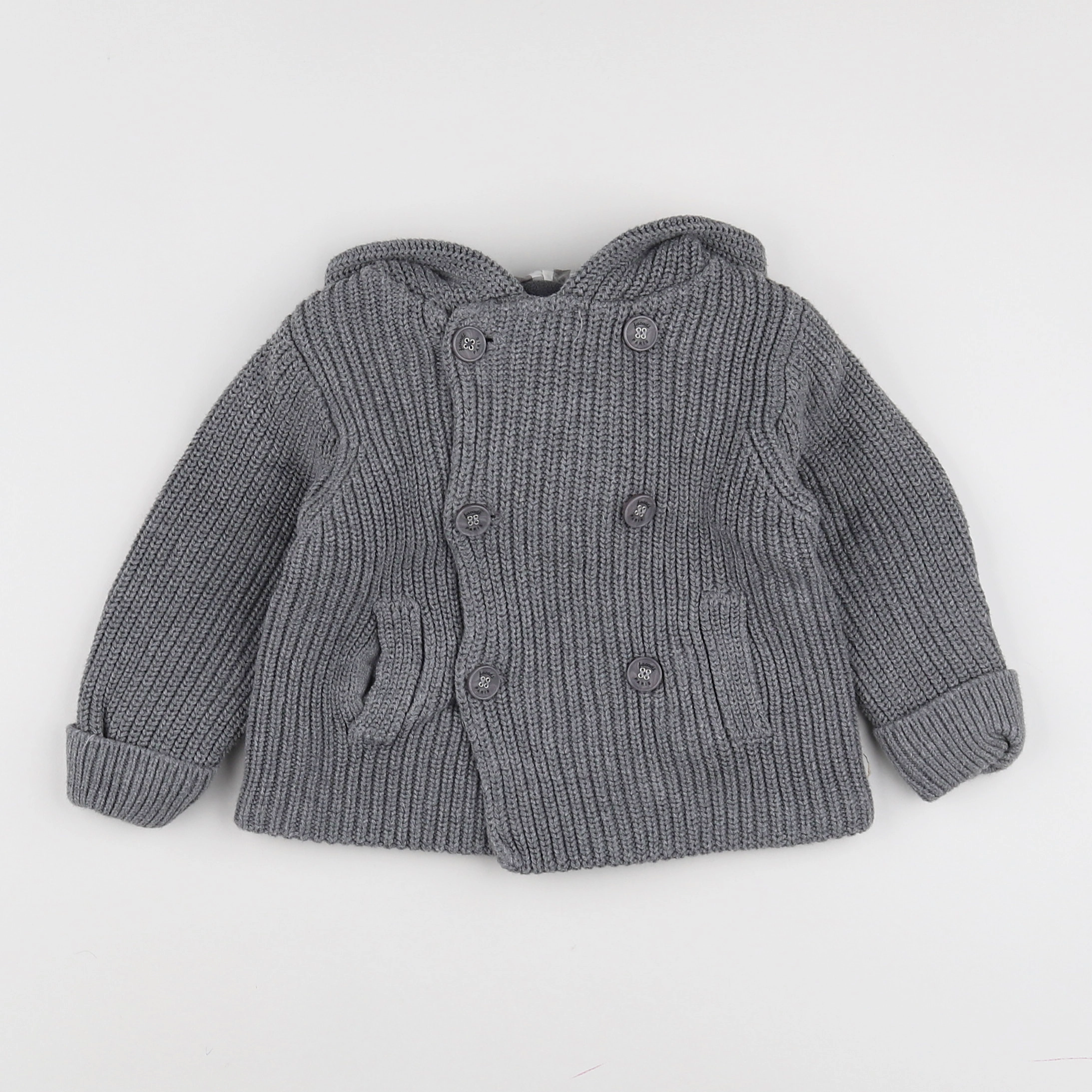 Jacadi - gilet gris - 12 mois