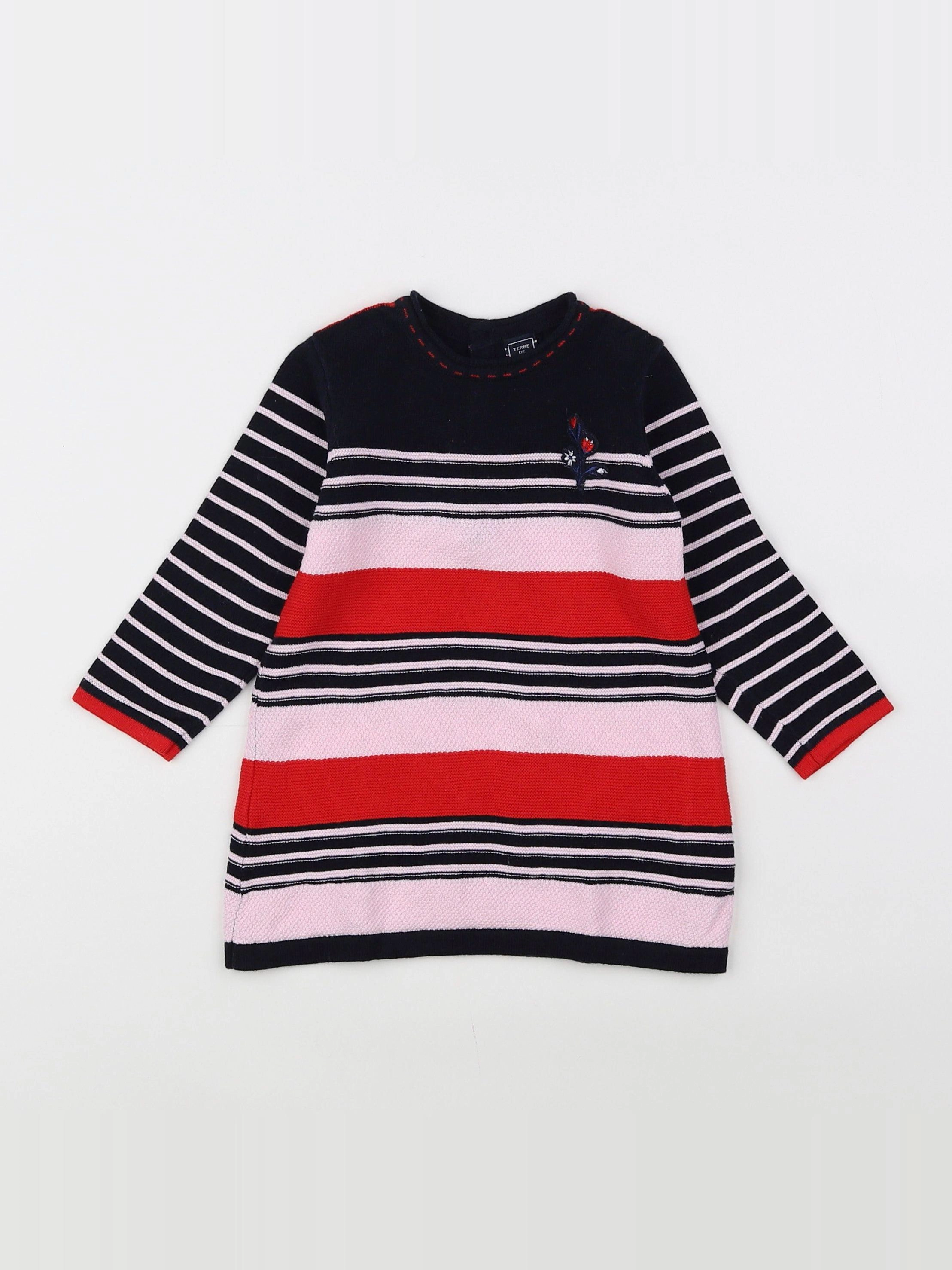 Terre de marins - robe multicolore - 9 mois