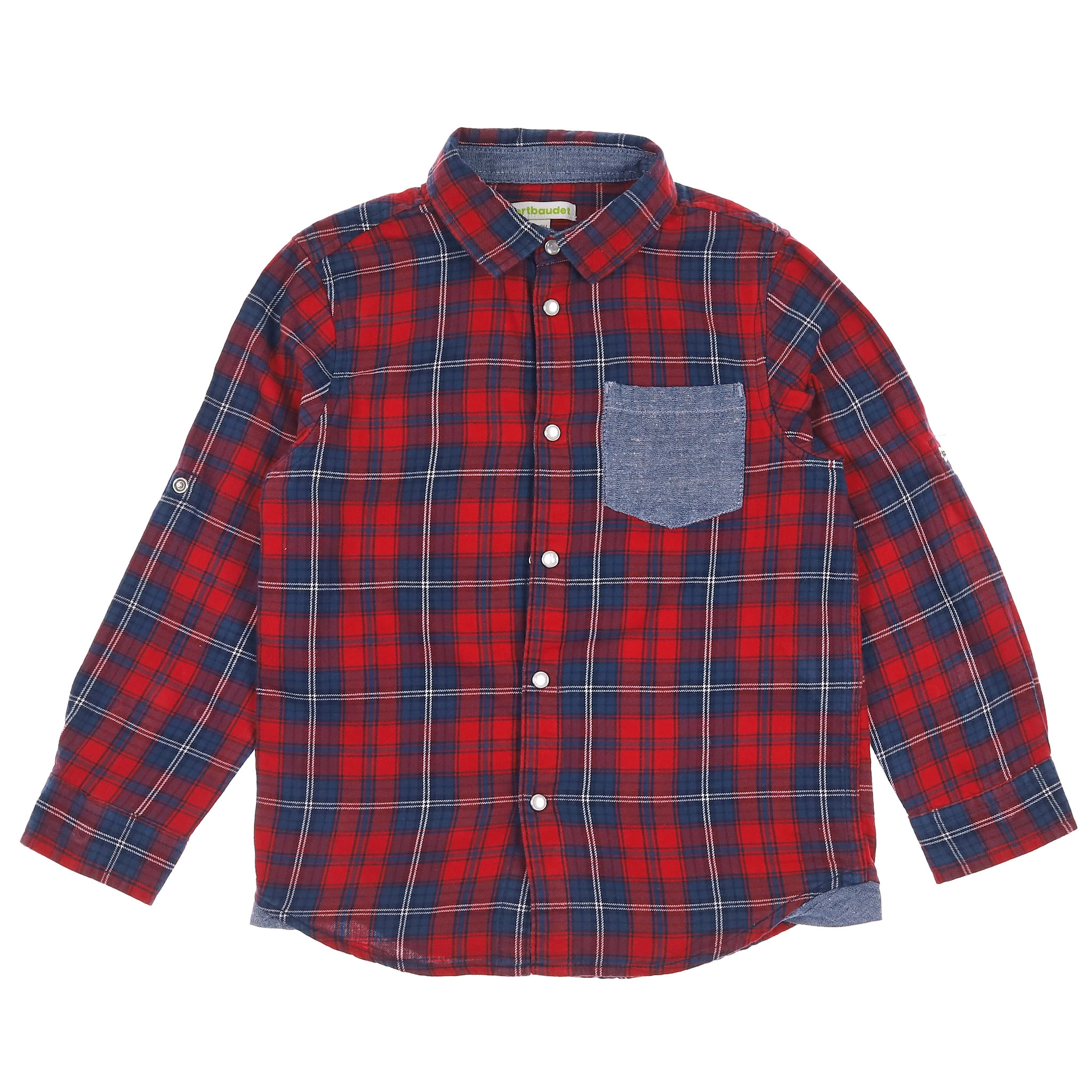 Vertbaudet - chemise rouge - 6 ans