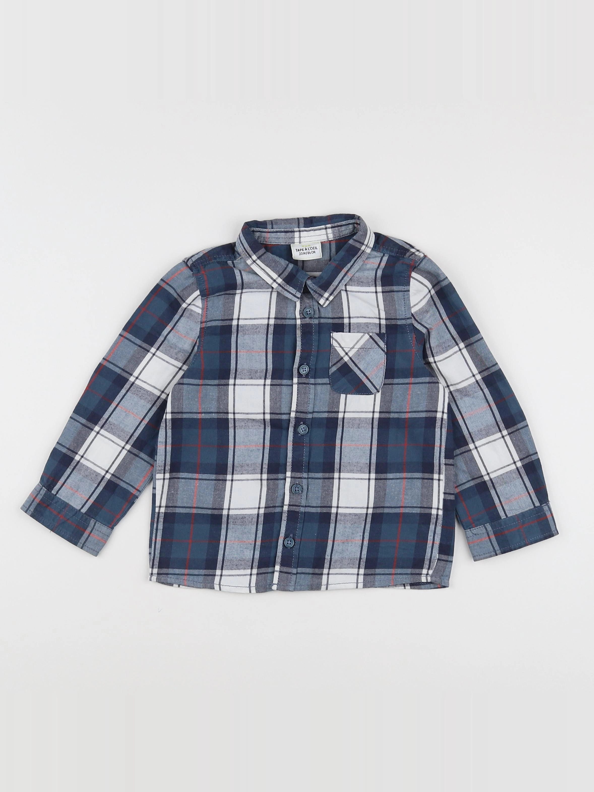 Tape à l'oeil - chemise bleu - 2 ans