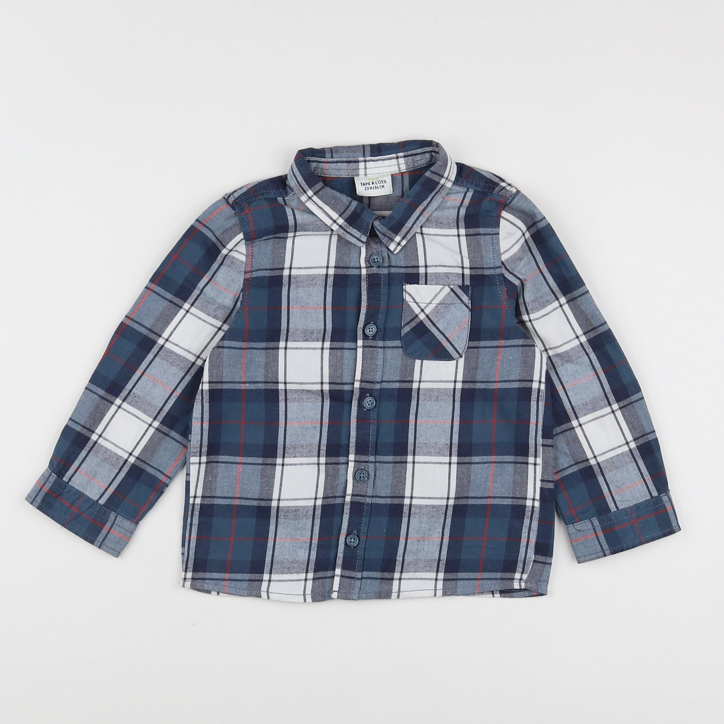 Tape à l'oeil - chemise bleu - 2 ans