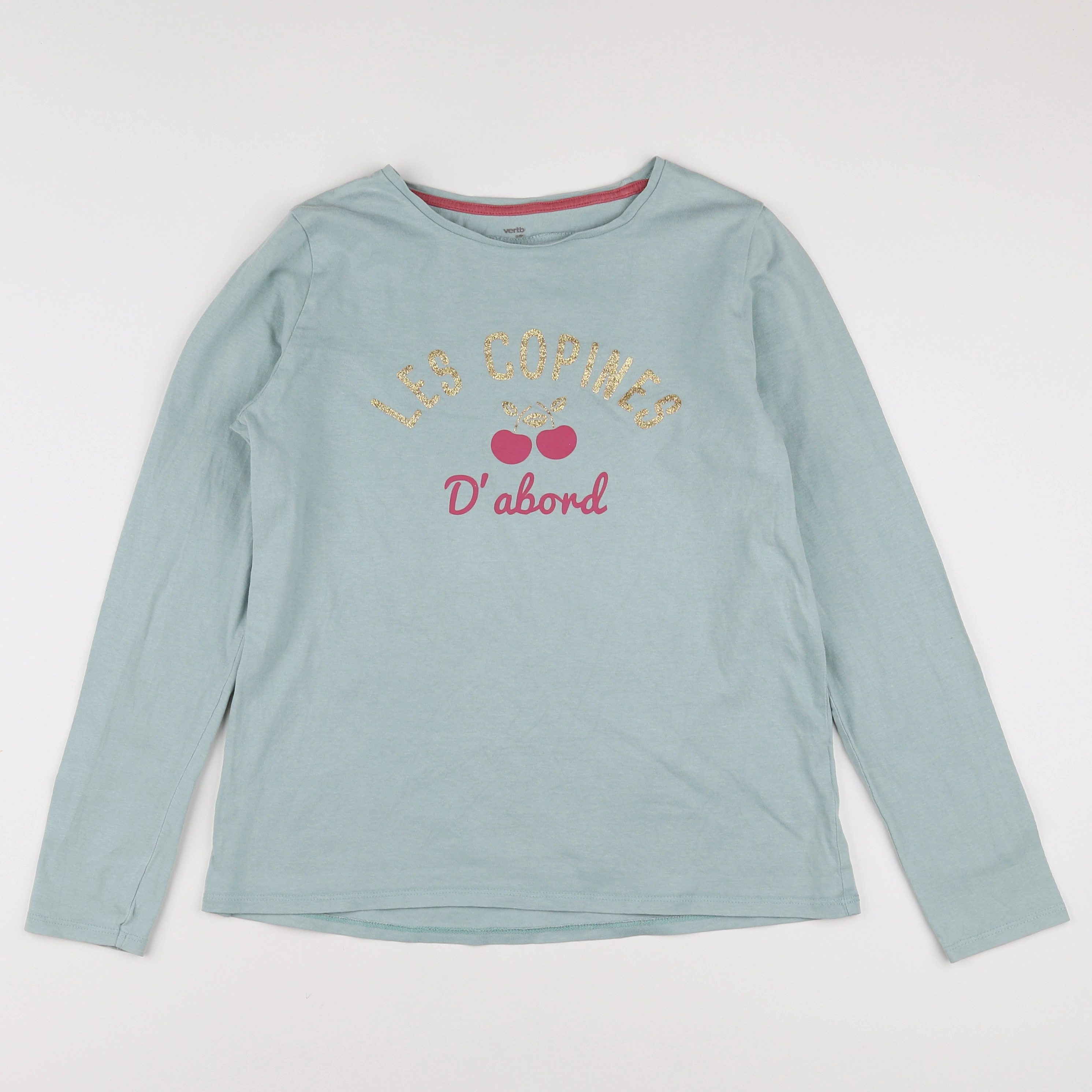 Vertbaudet - tee-shirt bleu - 12 ans