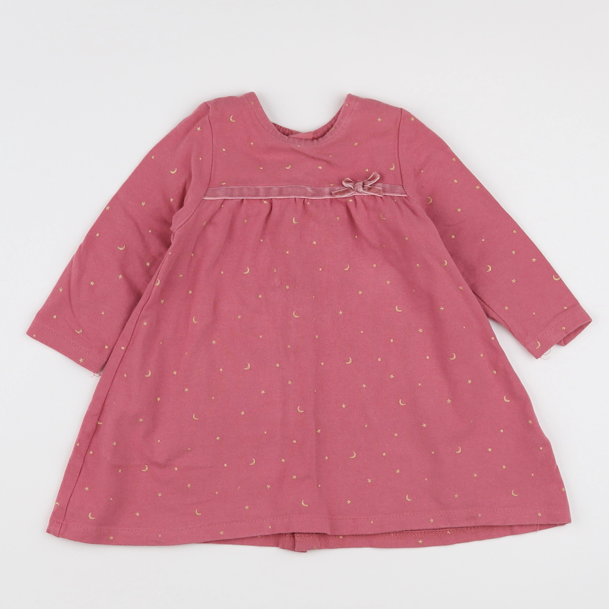 Vertbaudet - robe rose - 12 mois