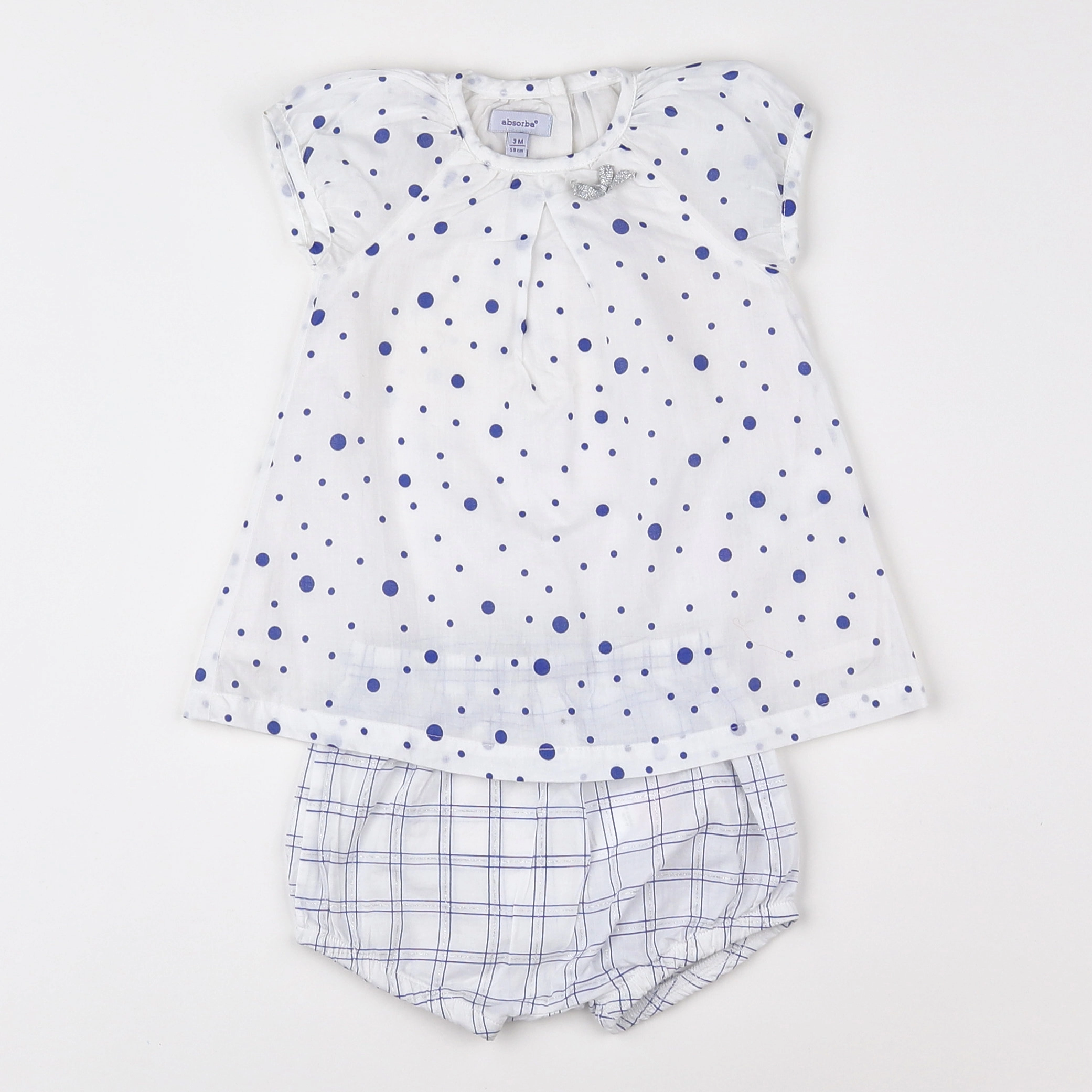 Absorba - robe bleu - 3 mois