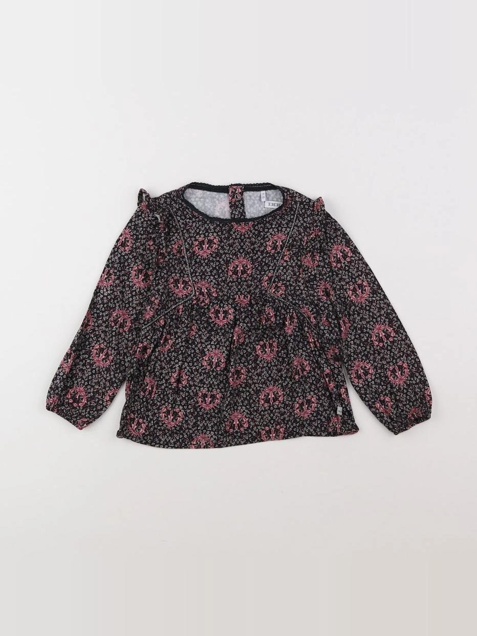 IKKS - blouse gris - 2 ans