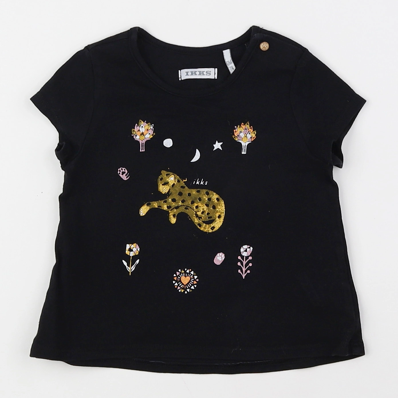 IKKS - tee-shirt noir - 12 mois