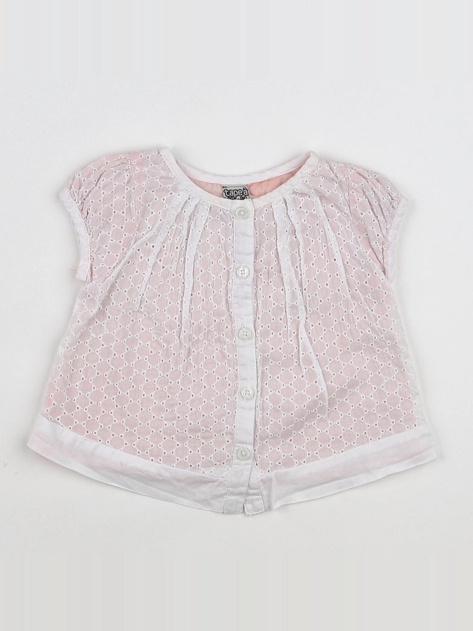 Tape à l'oeil - blouse blanc - 9 mois