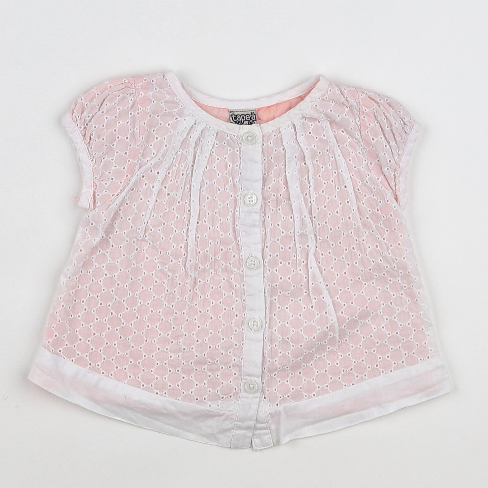 Tape à l'oeil - blouse blanc - 9 mois