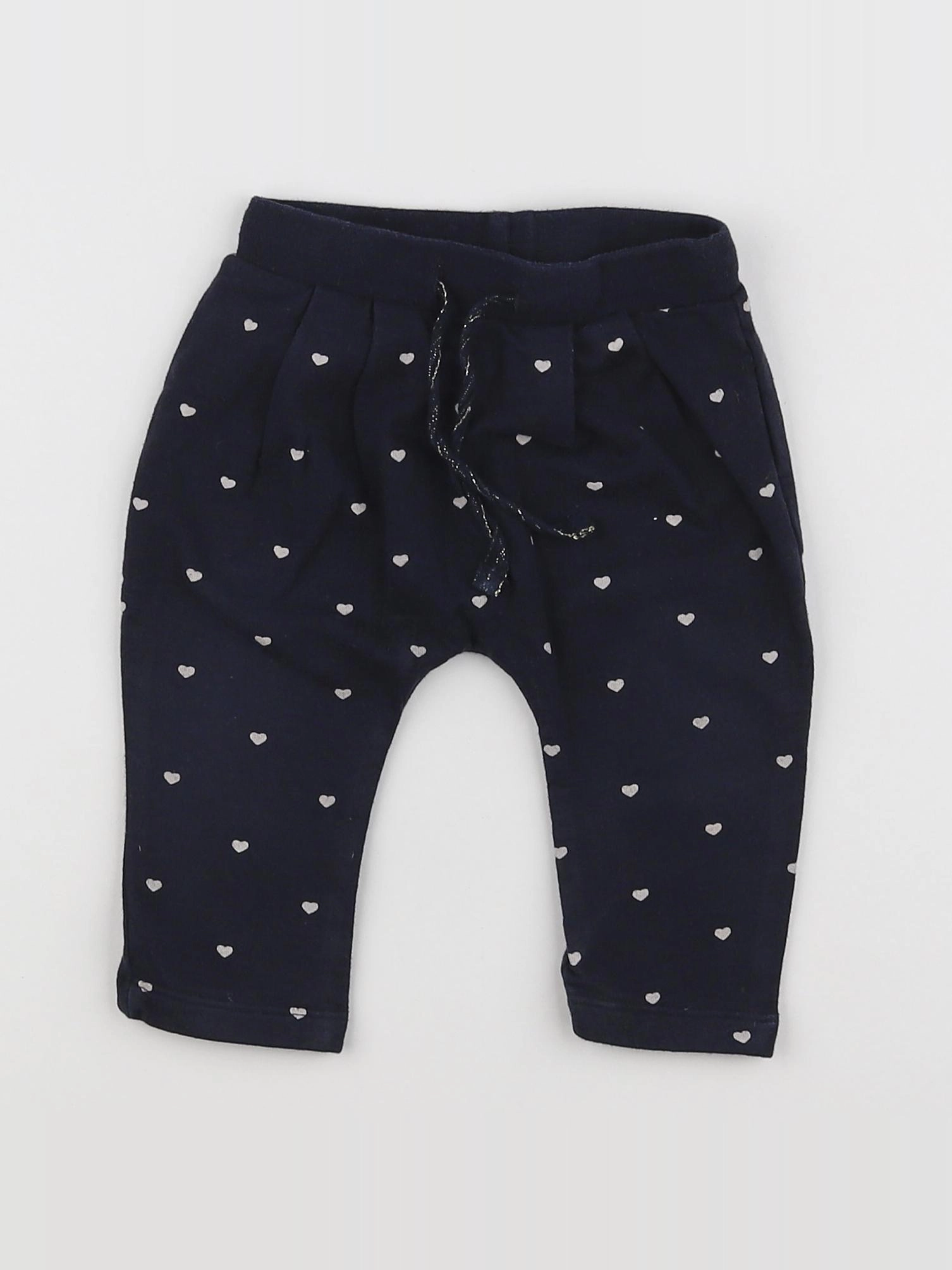 Boutchou - sarouel bleu, blanc - 6 mois