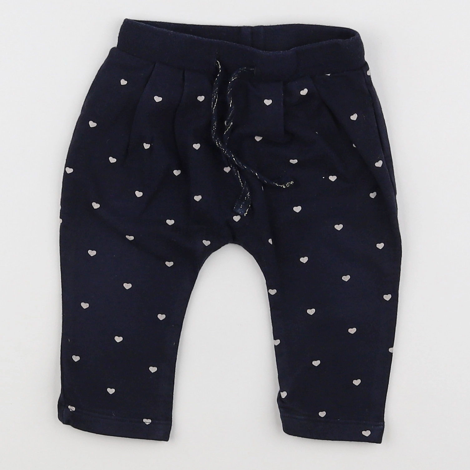 Boutchou - sarouel bleu, blanc - 6 mois