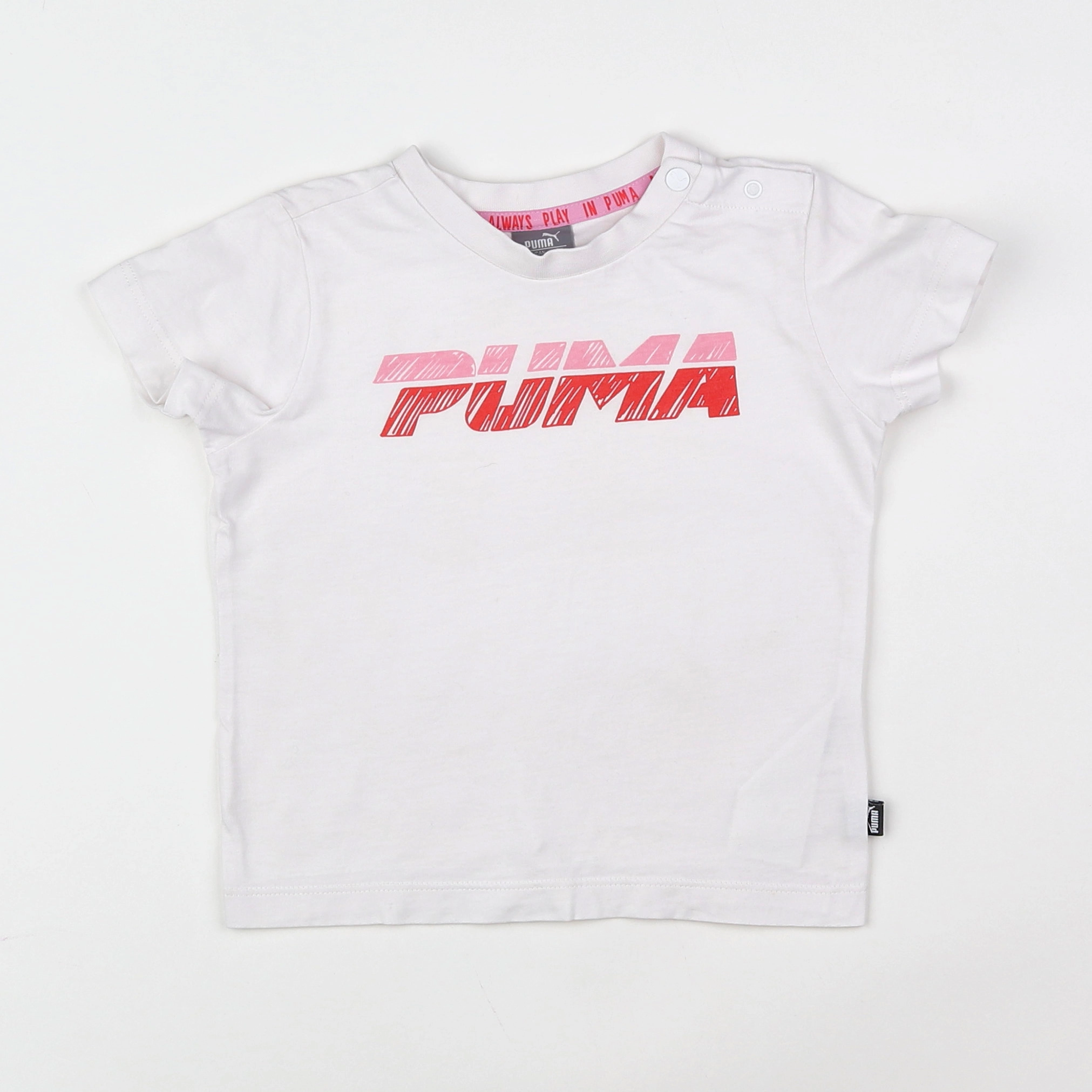 Puma - tee-shirt blanc - 12/18 mois