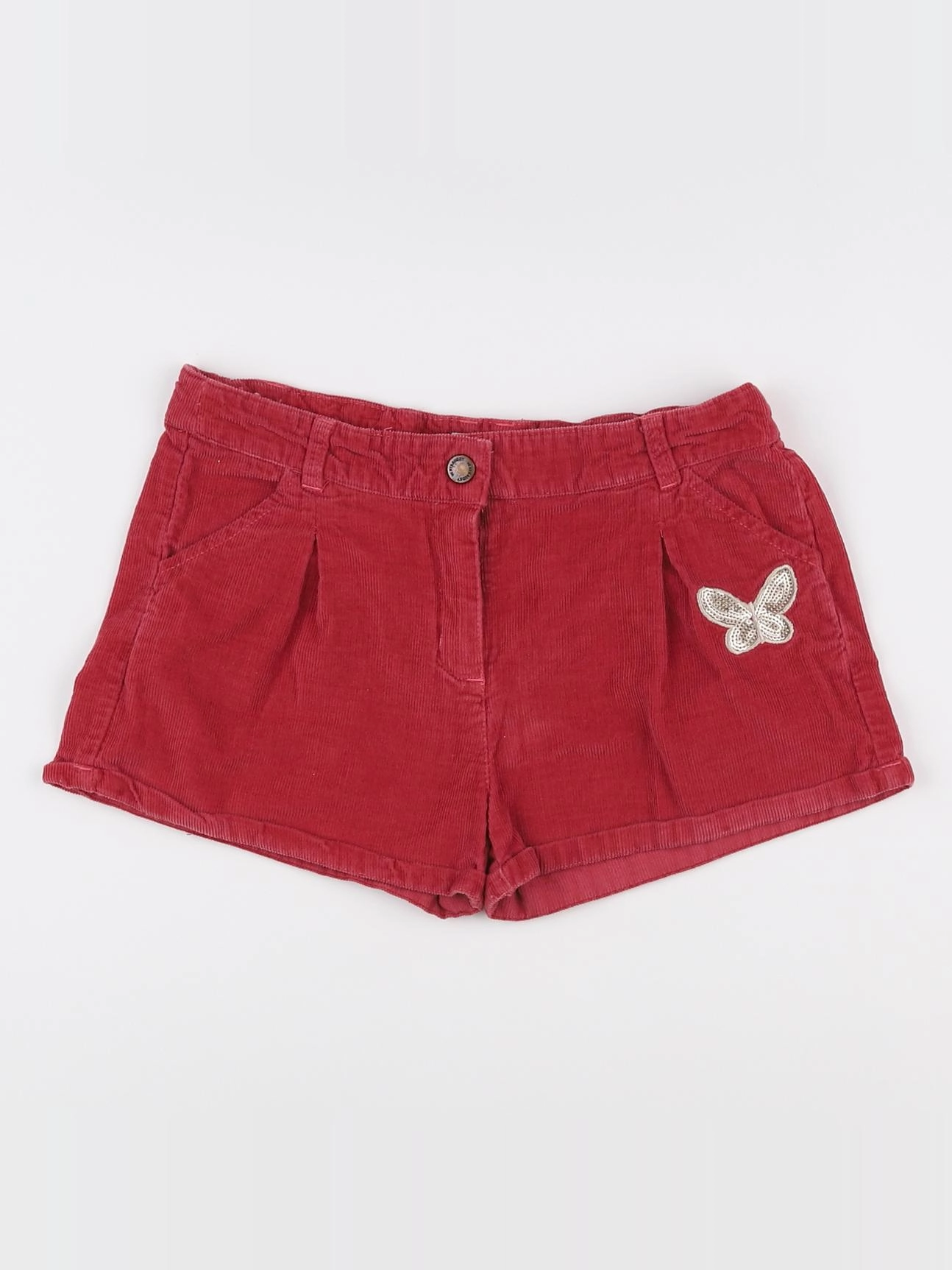 Vertbaudet - short rouge - 10 ans