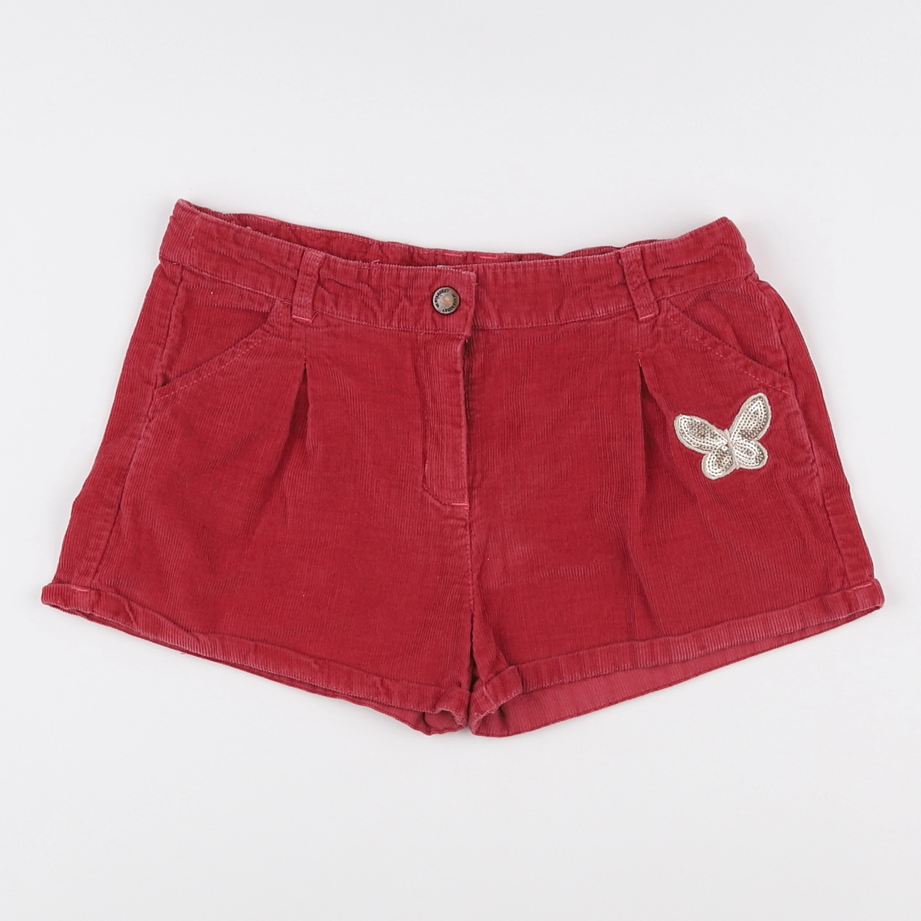 Vertbaudet - short rouge - 10 ans