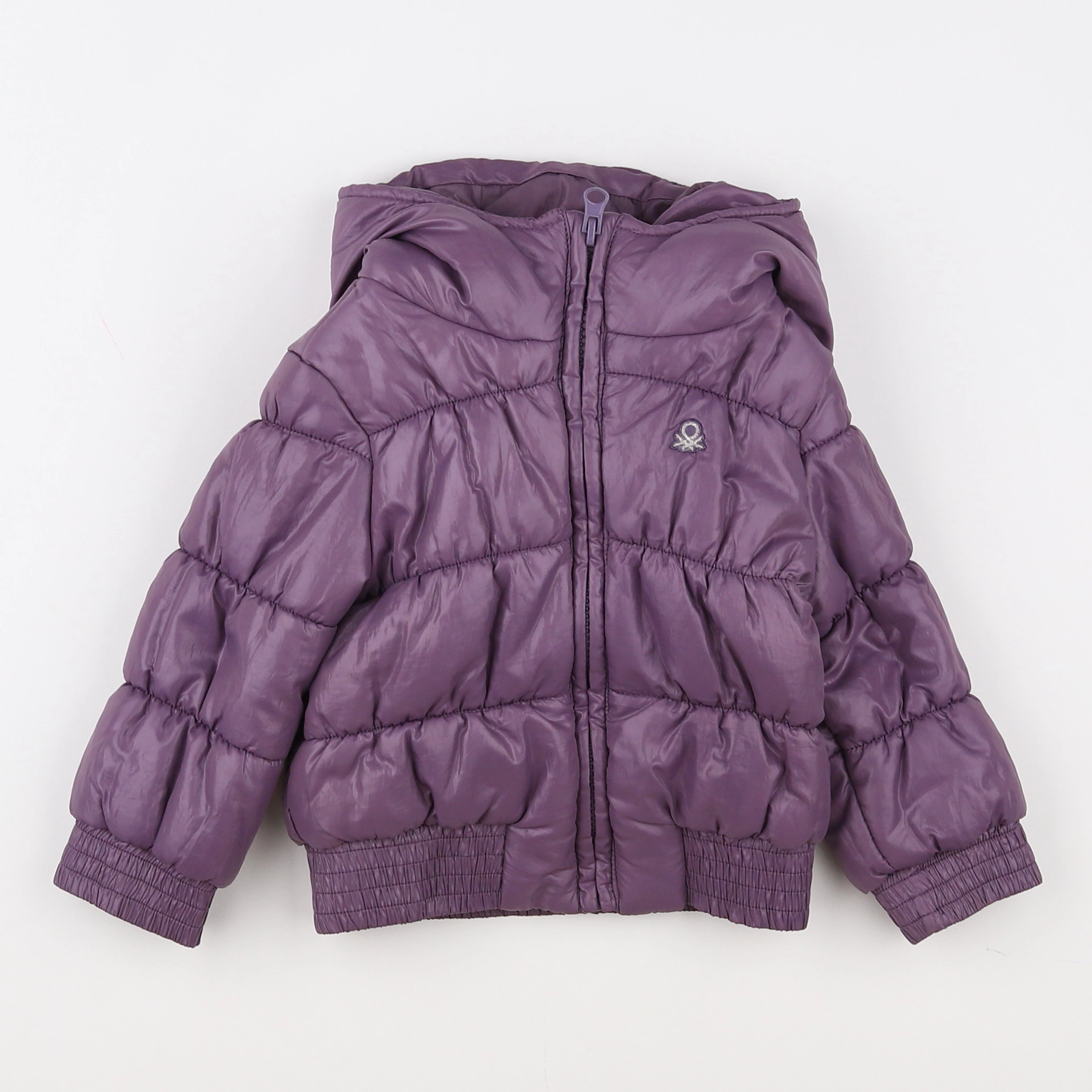 Benetton - doudoune violet - 9/12 mois