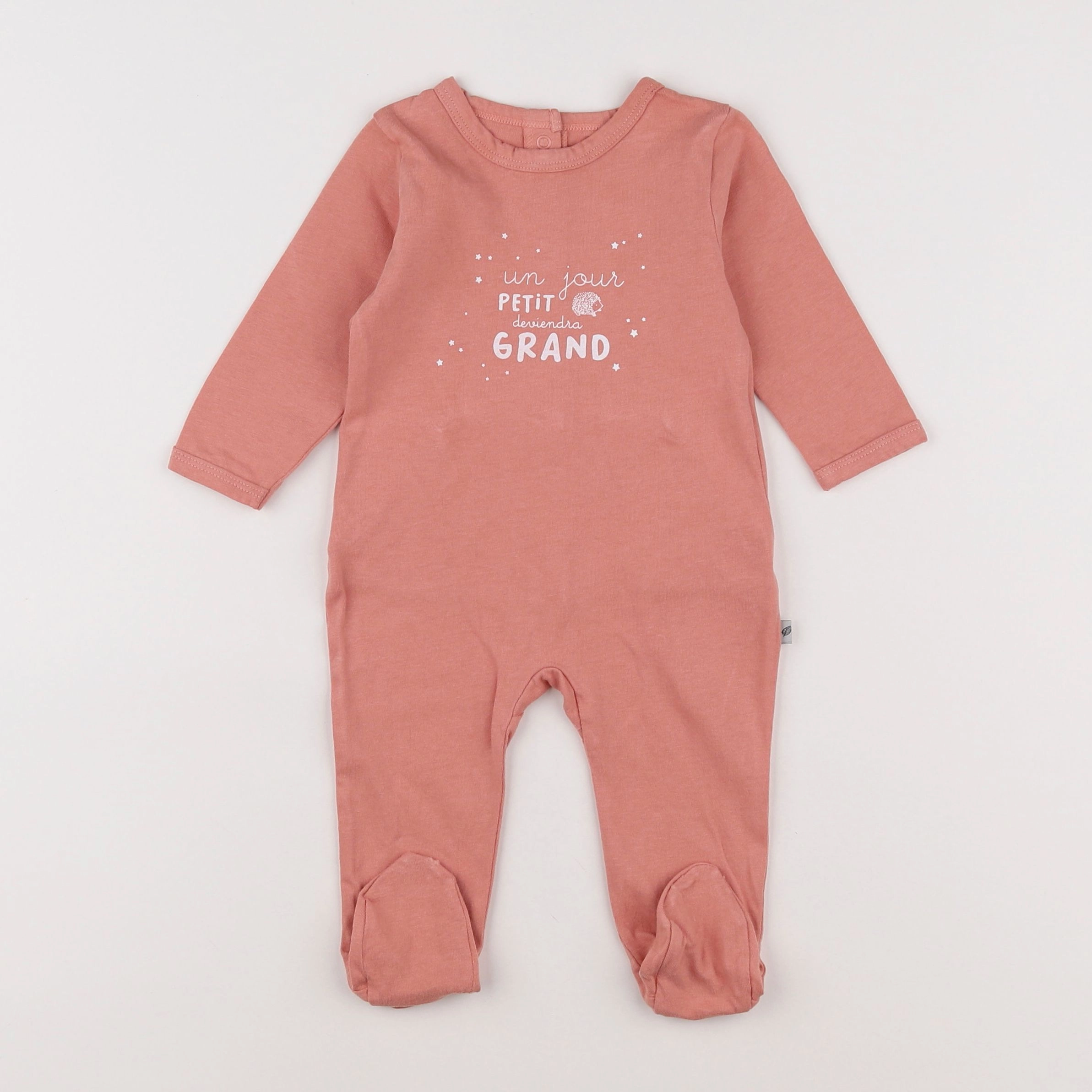 Vertbaudet - pyjama coton rose - 6 mois