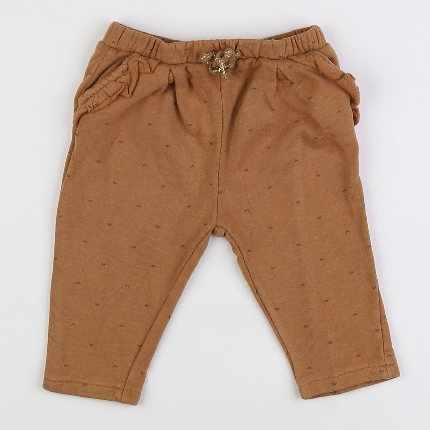 Vertbaudet - pantalon marron - 12 mois