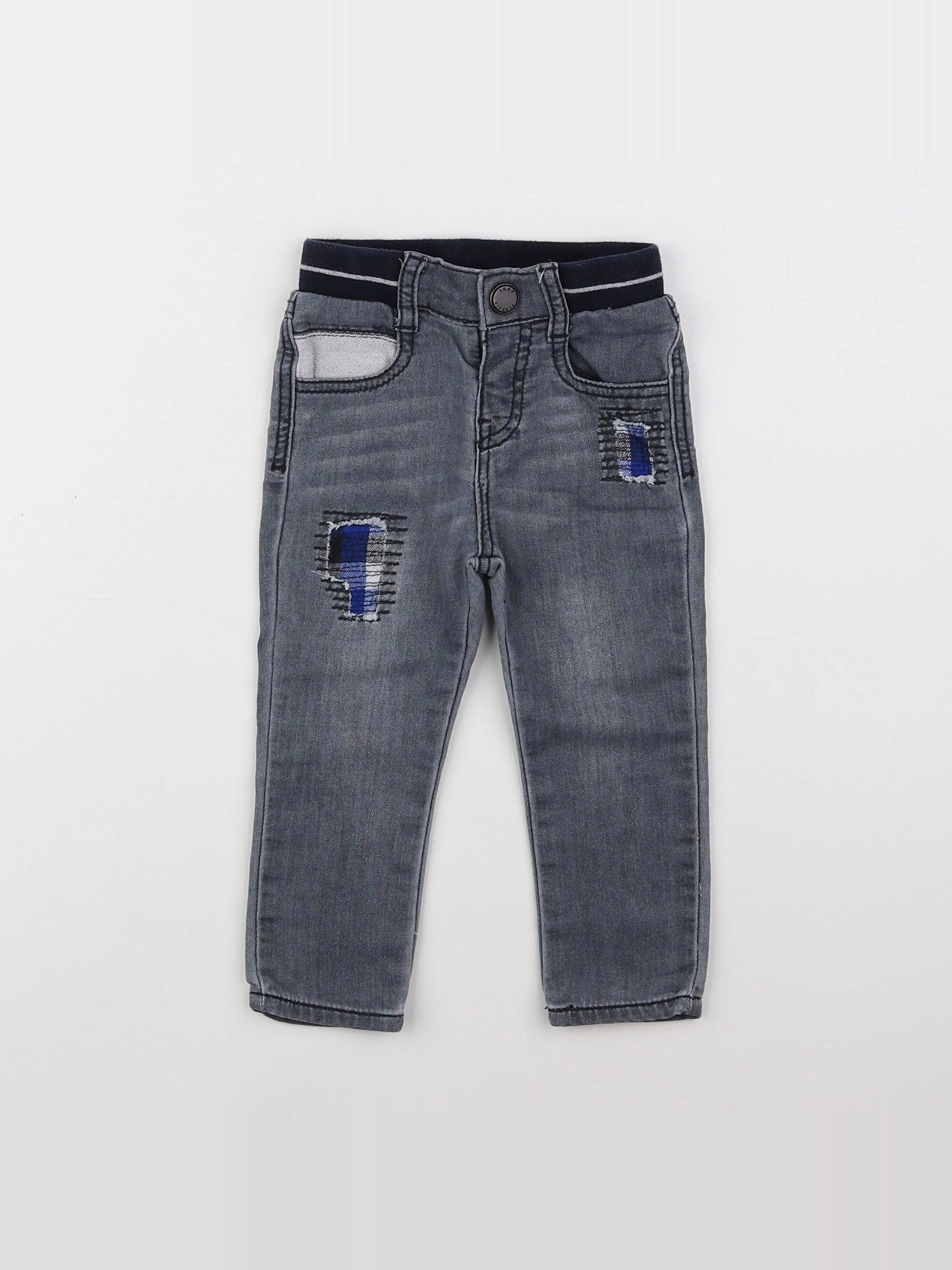 IKKS - jean gris - 18 mois