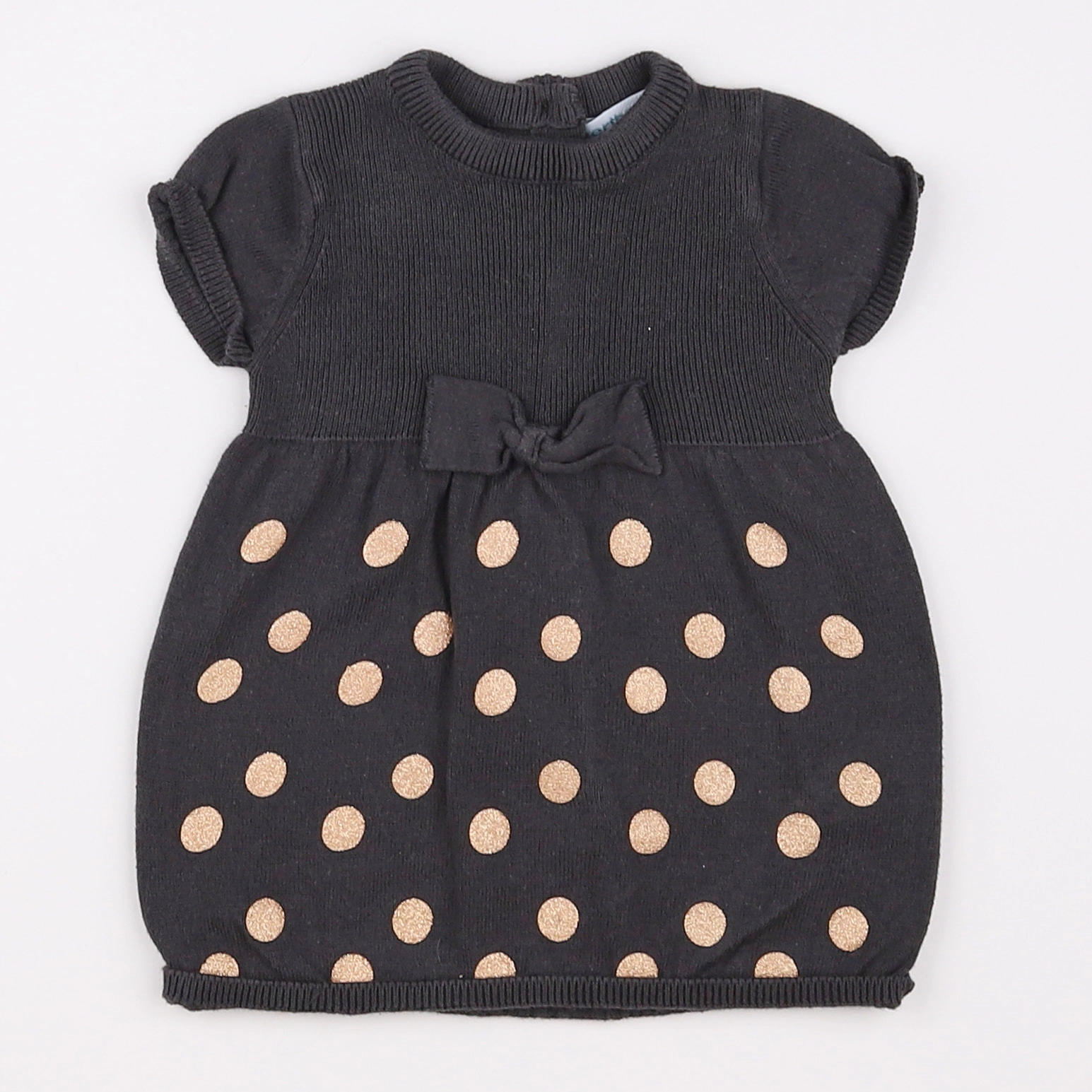 Vertbaudet - robe gris - 9 mois
