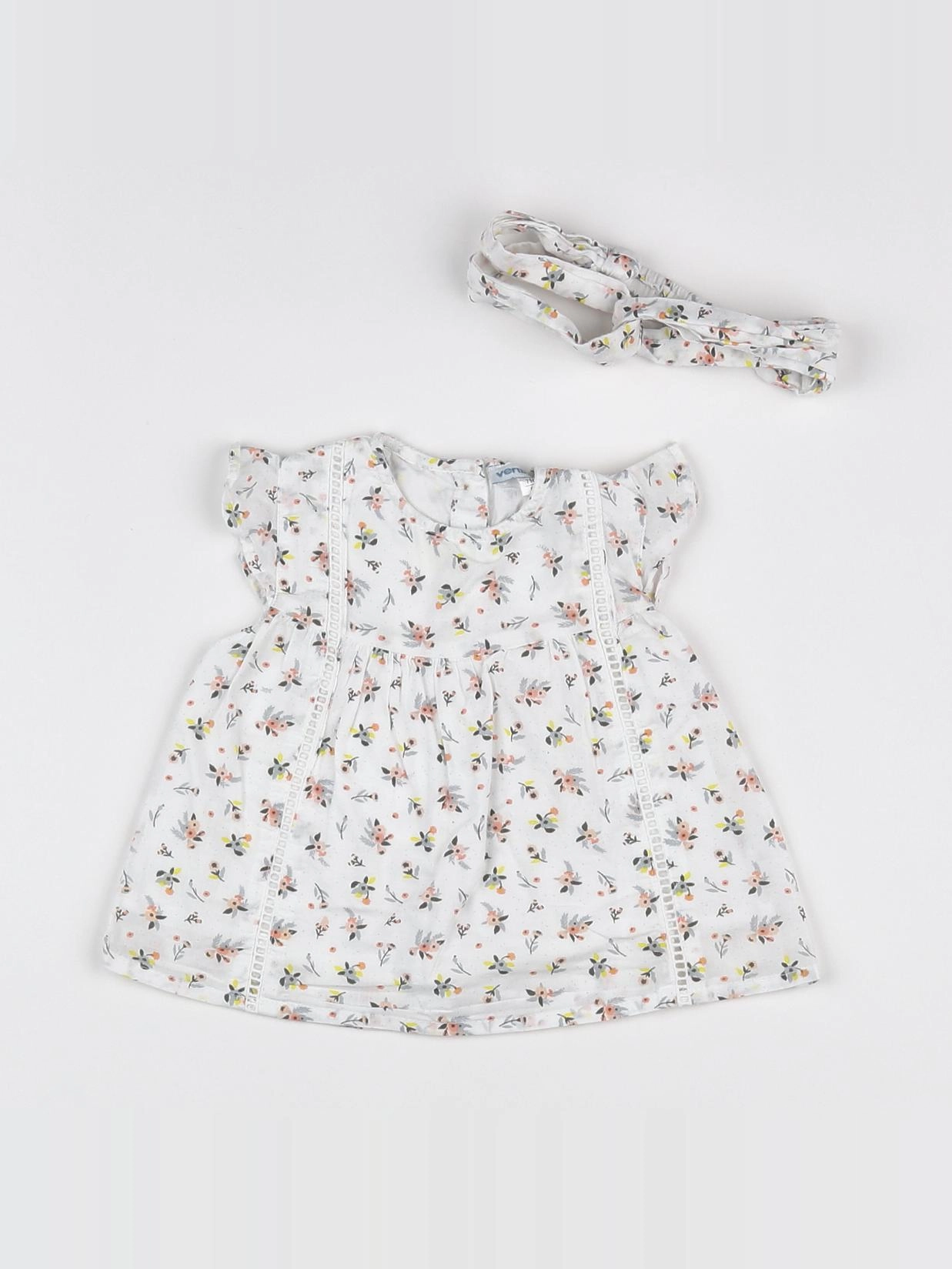 Vertbaudet - blouse blanc, multicolore - 9 mois