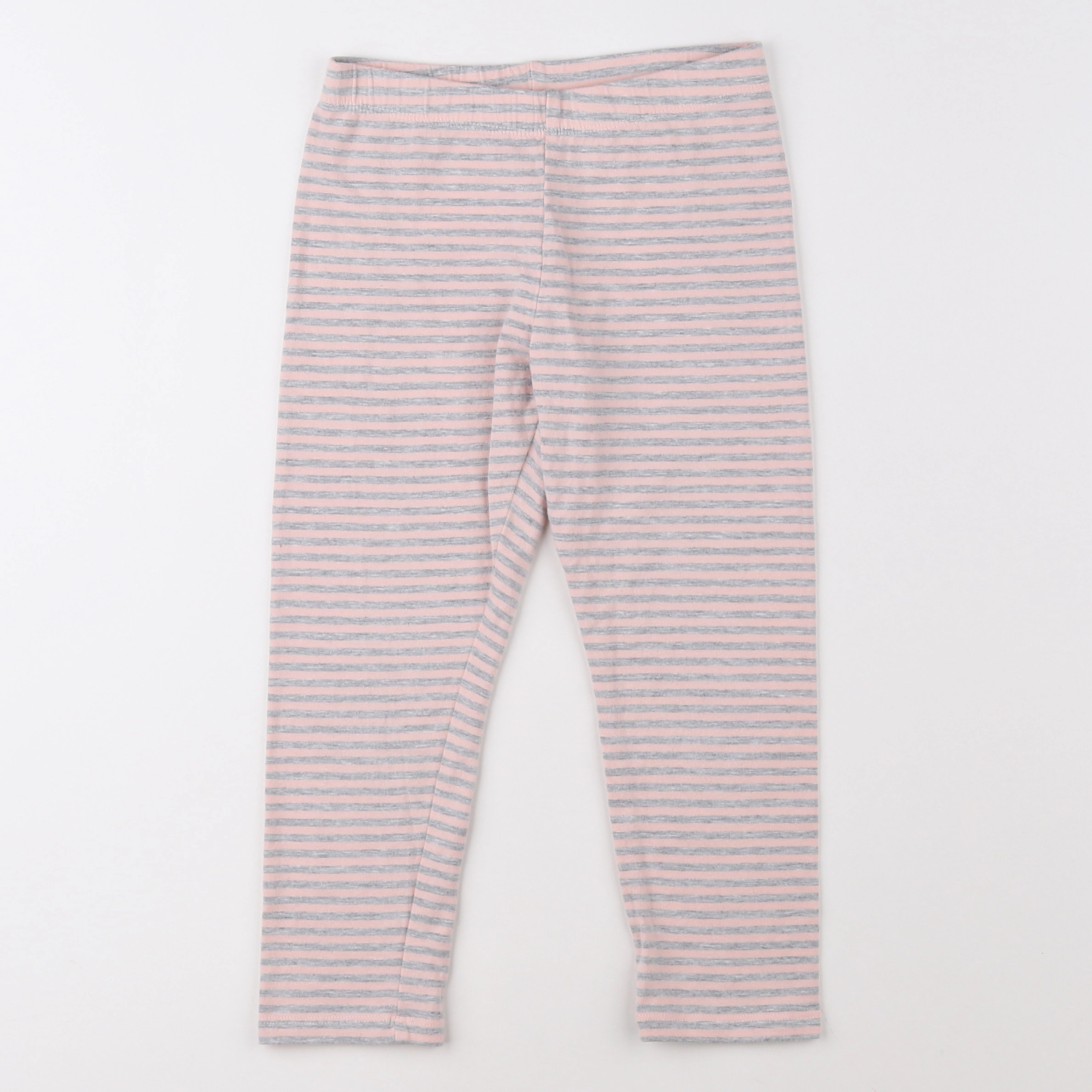 Vertbaudet - legging gris, rose - 9 ans