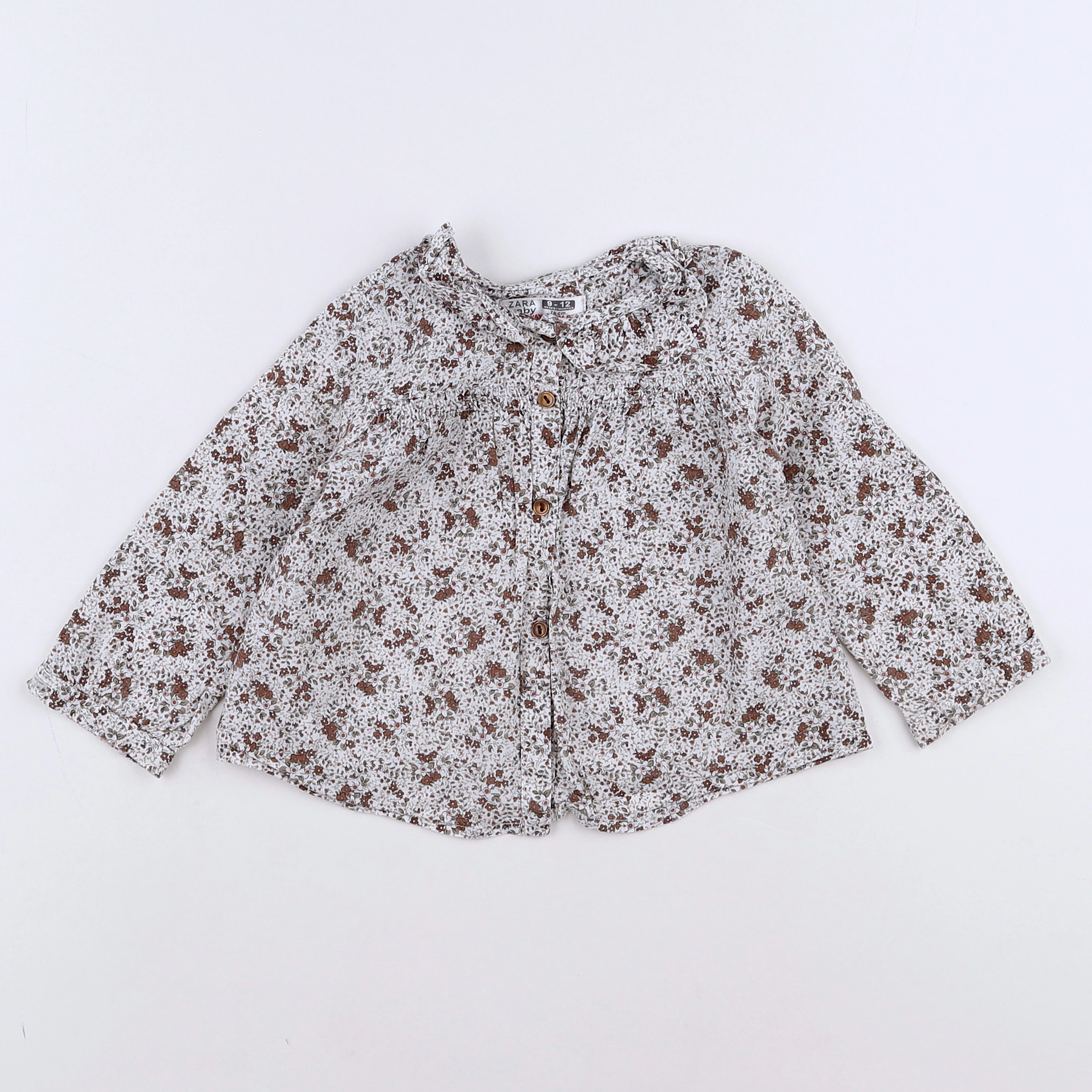 Zara - blouse blanc - 9/12 mois