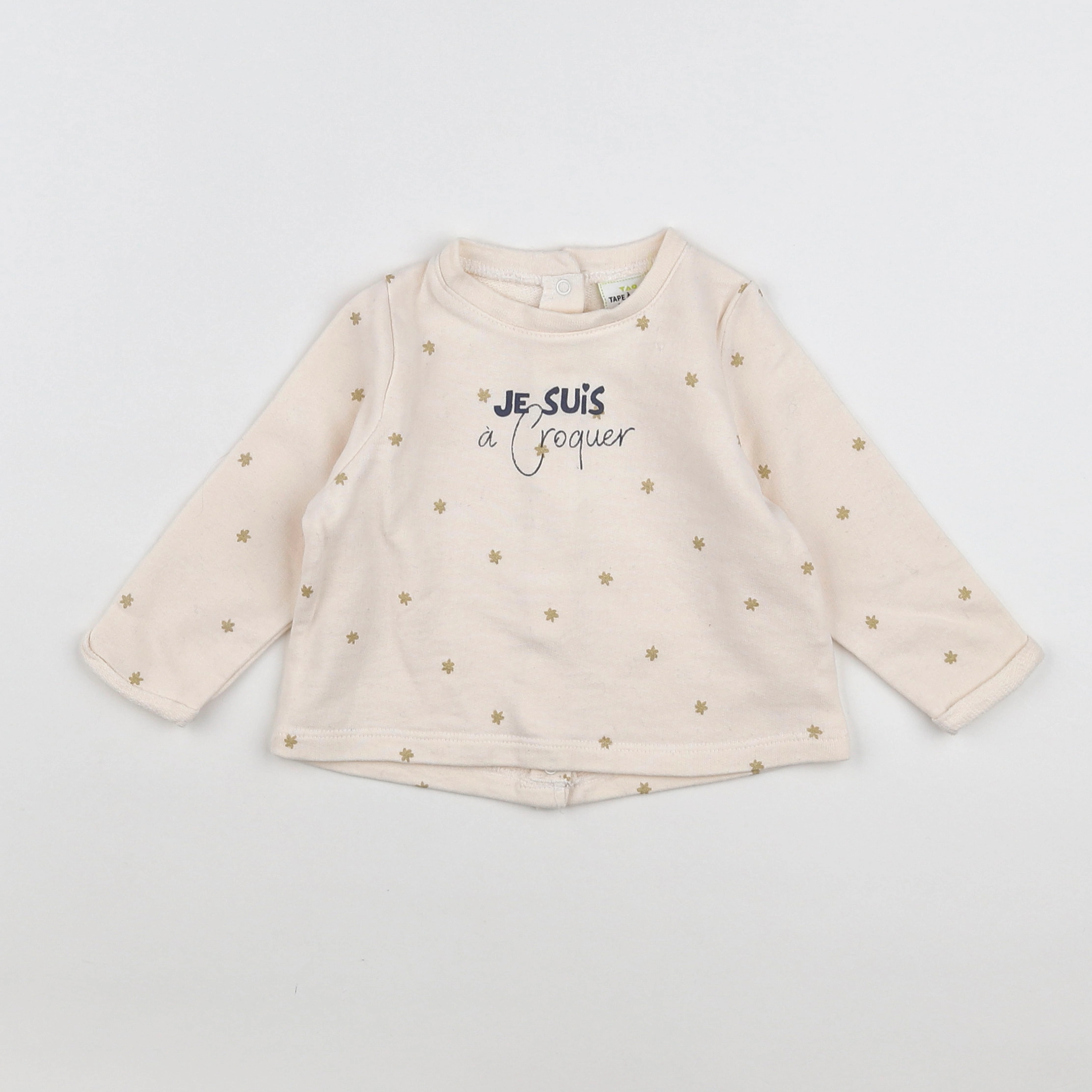 Tape à l'oeil - sweat beige, or - 6 mois