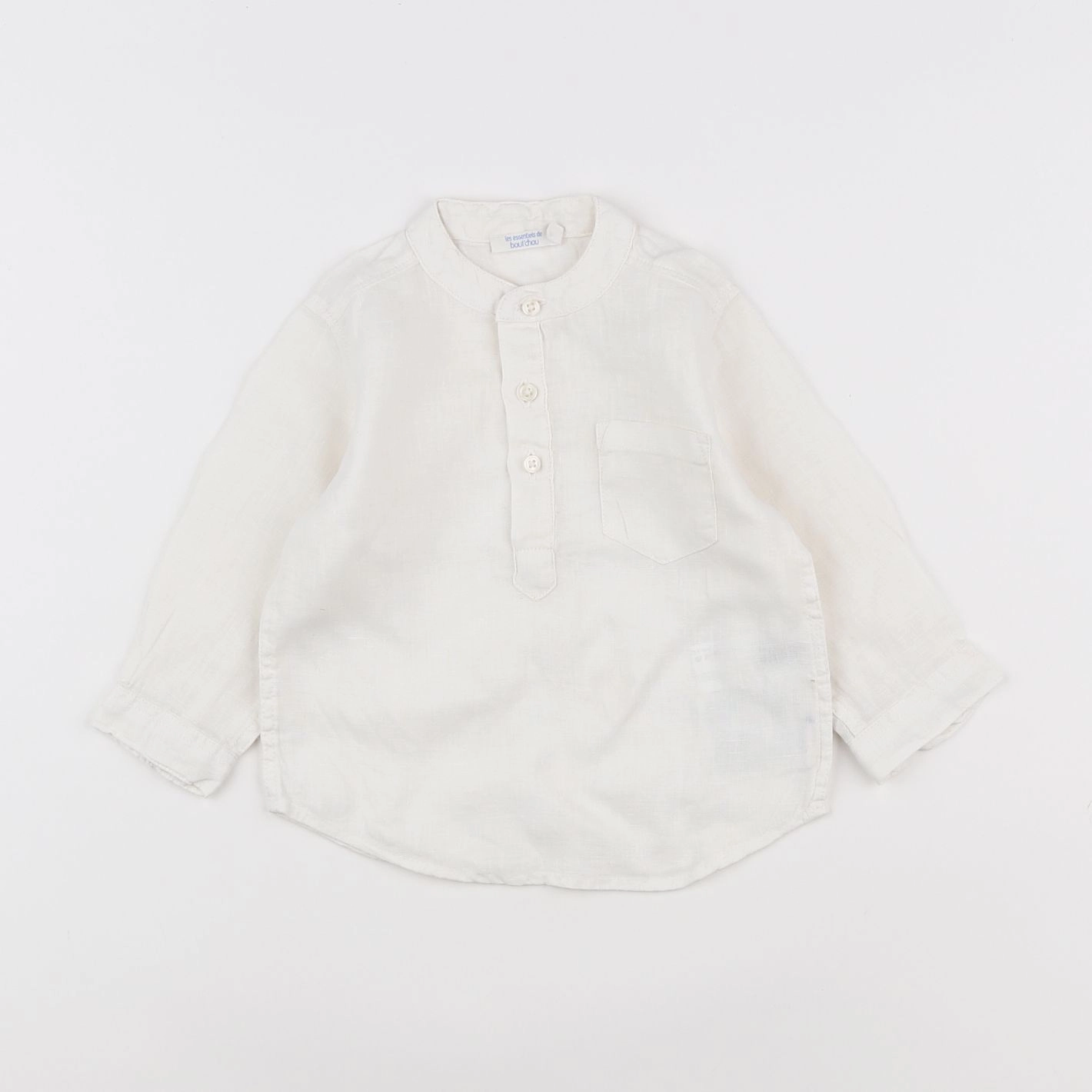 Boutchou - chemise blanc - 9 mois