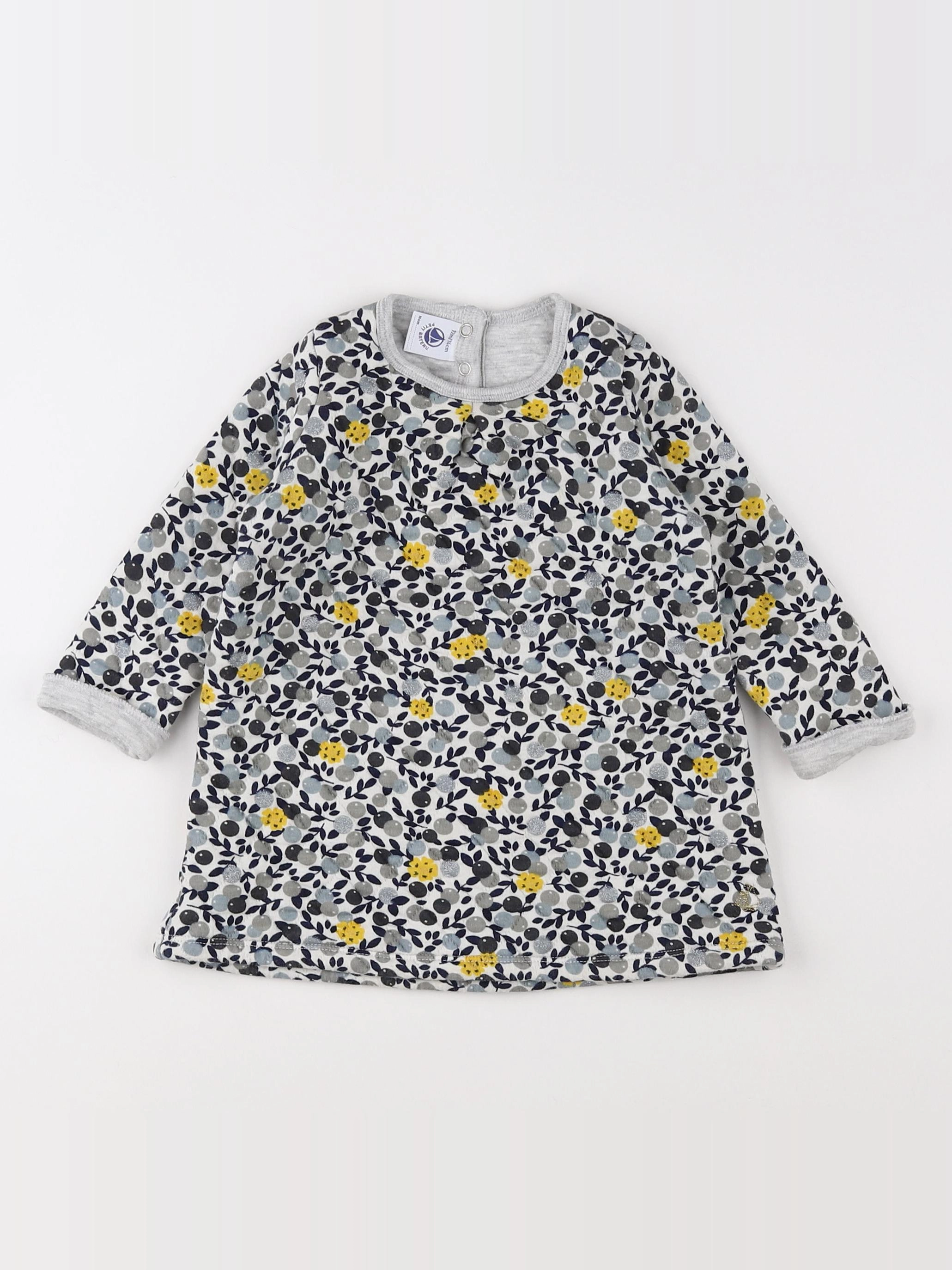 Petit Bateau - robe multicolore - 12 mois