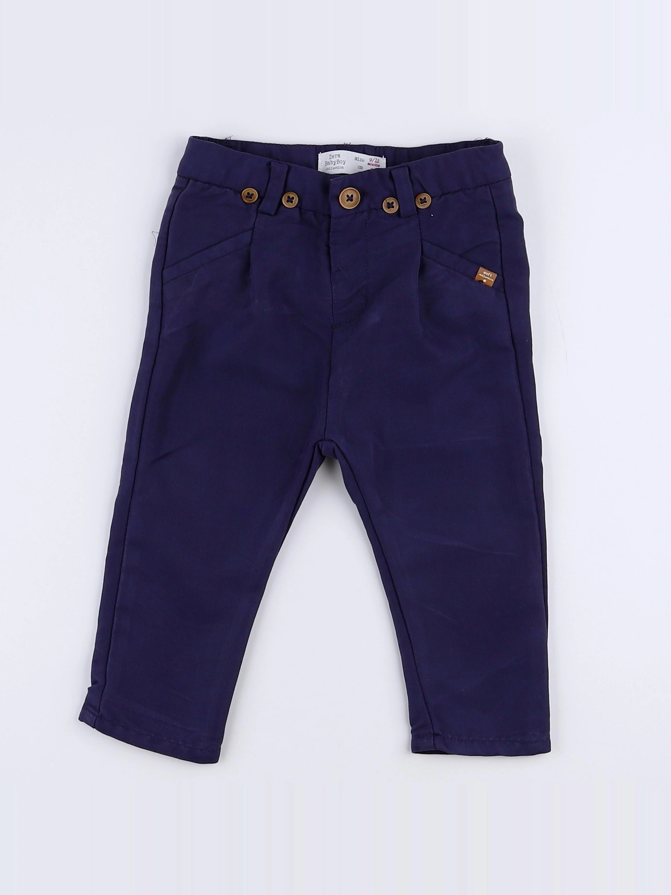 Zara - pantalon bleu - 9/12 mois