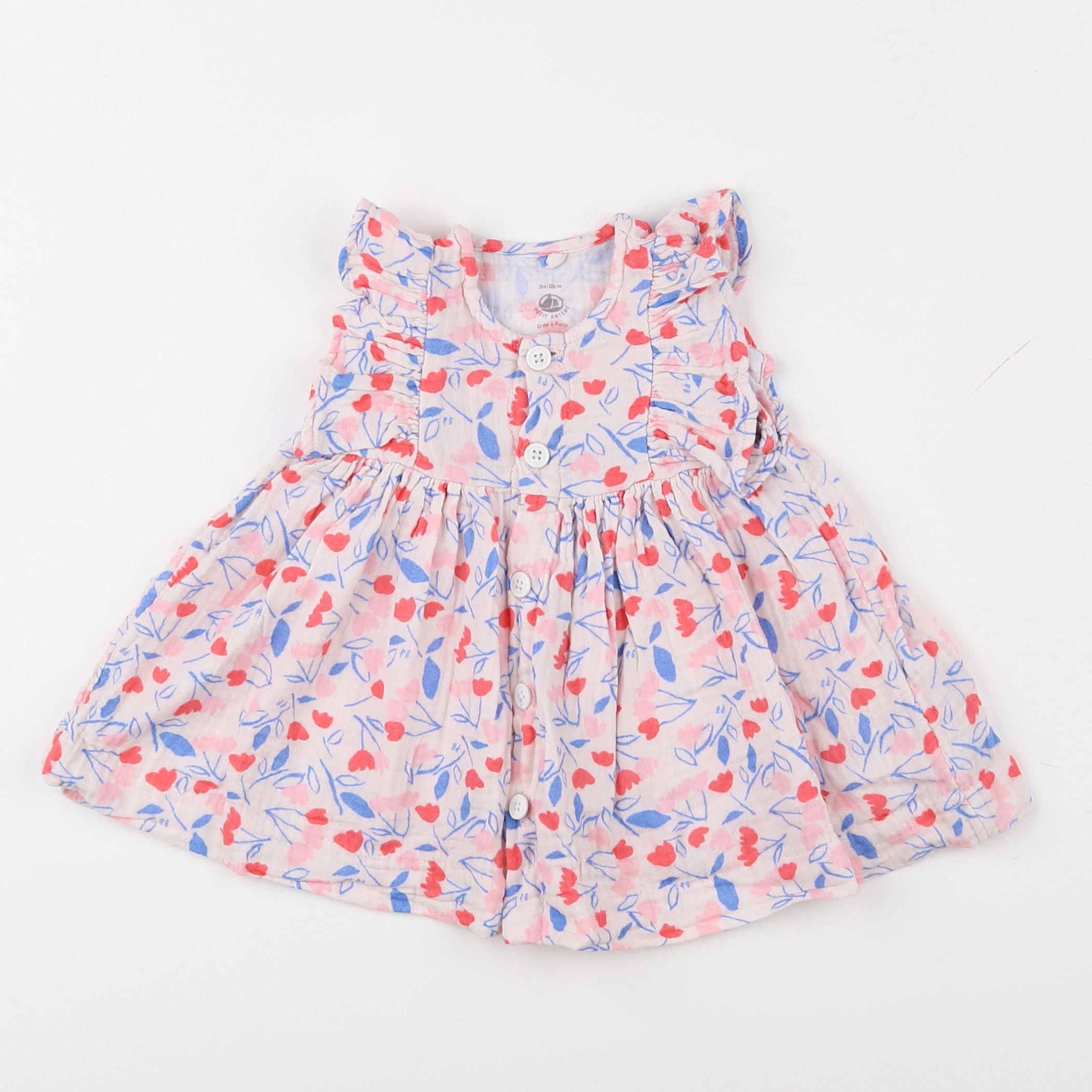Tape à l'oeil - robe multicolore - 3 mois
