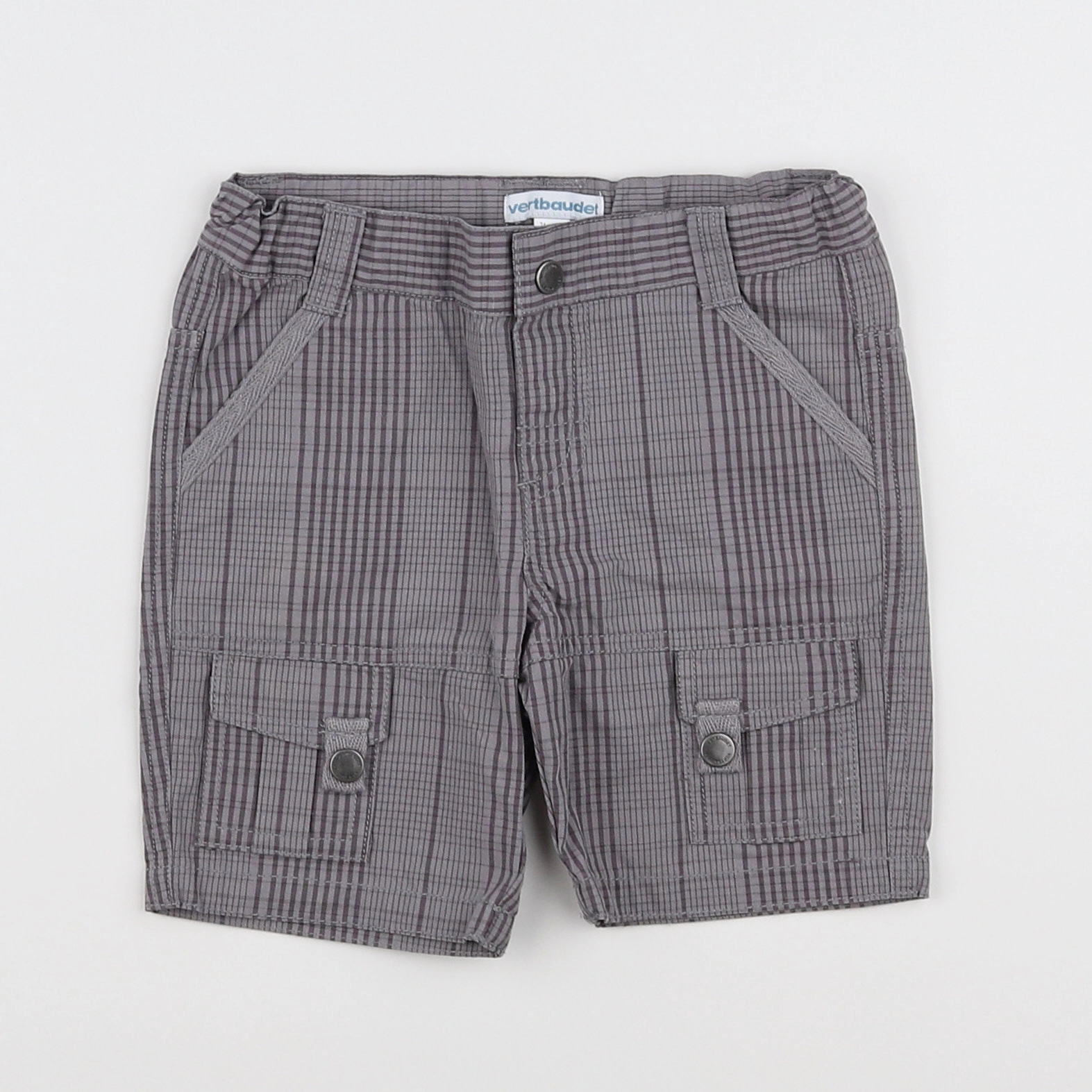 Vertbaudet - short gris - 9 mois