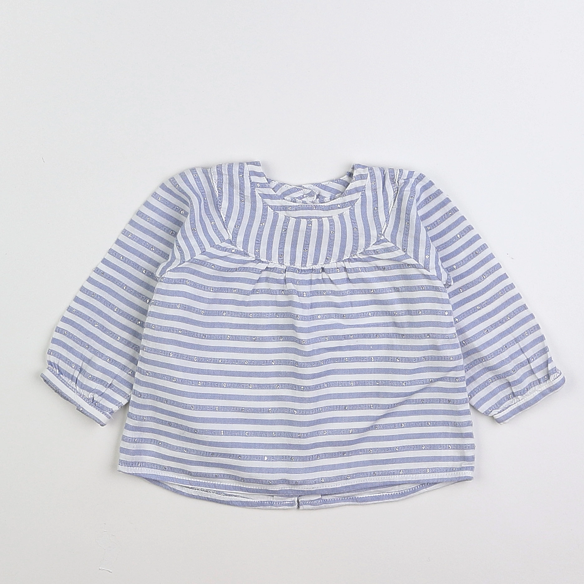 Natalys - blouse blanc, bleu - 6 mois