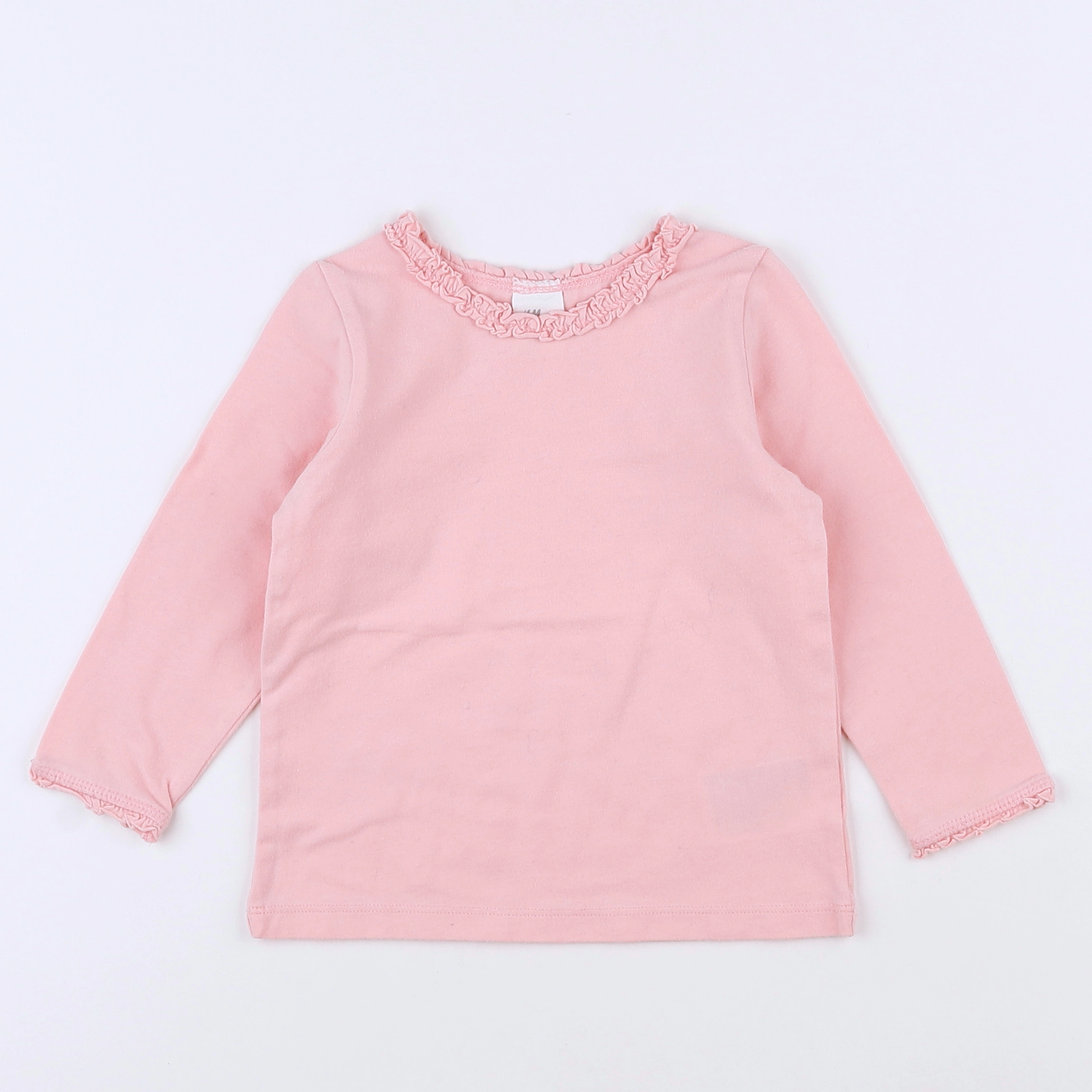 H&M - tee-shirt rose - 9/12 mois