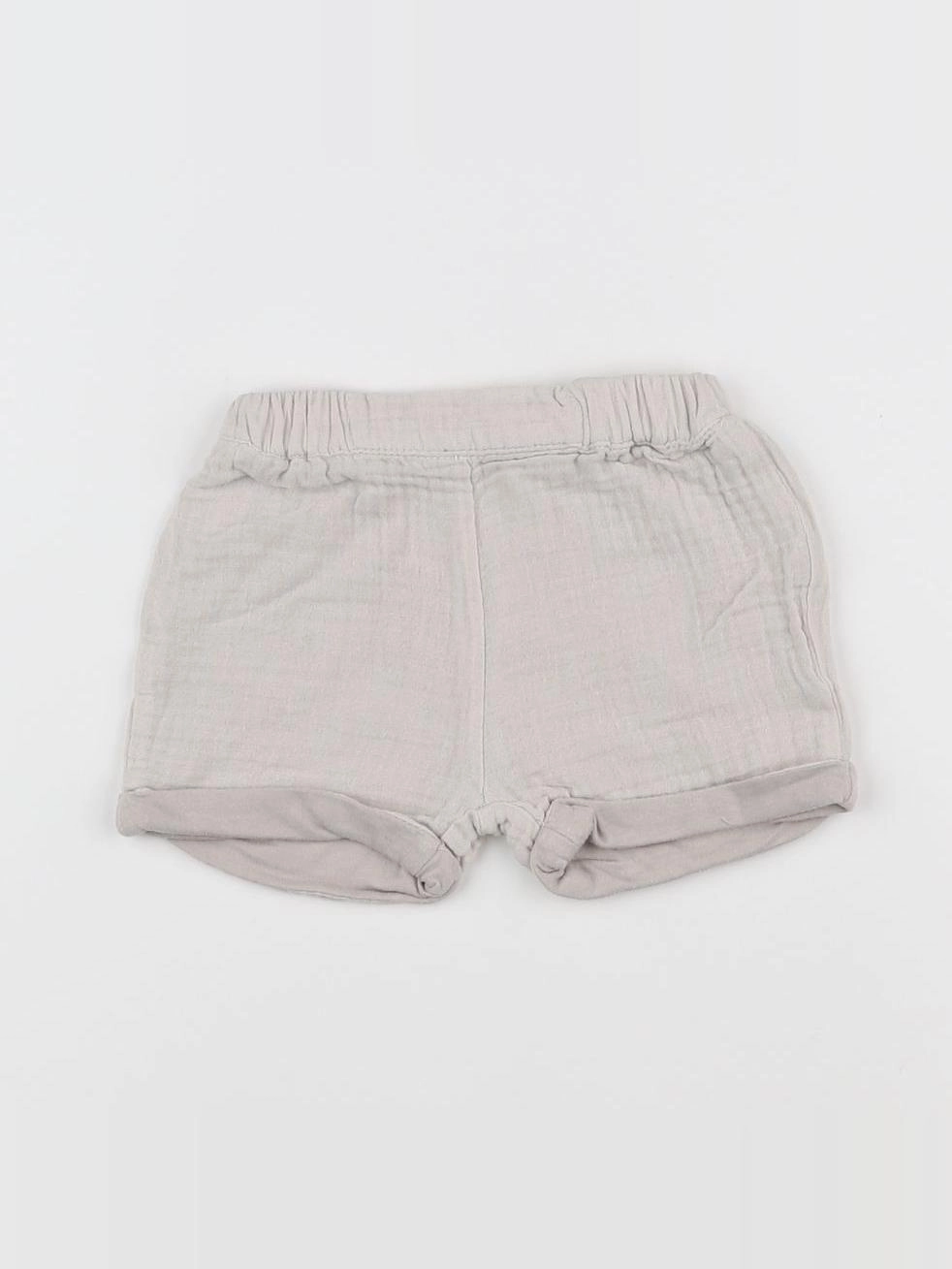 Vertbaudet - short beige - 6 mois