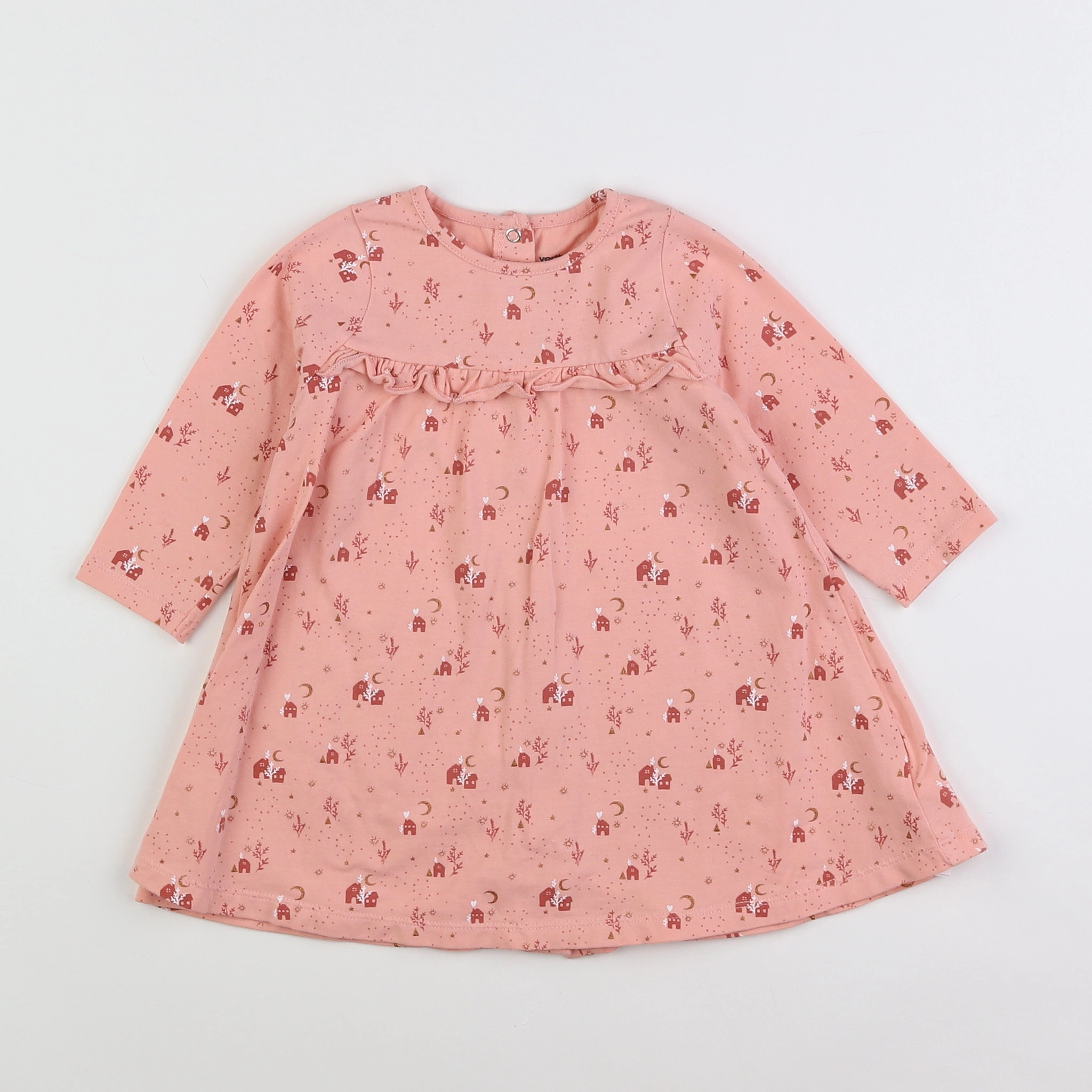 Vertbaudet - robe rose - 12 mois