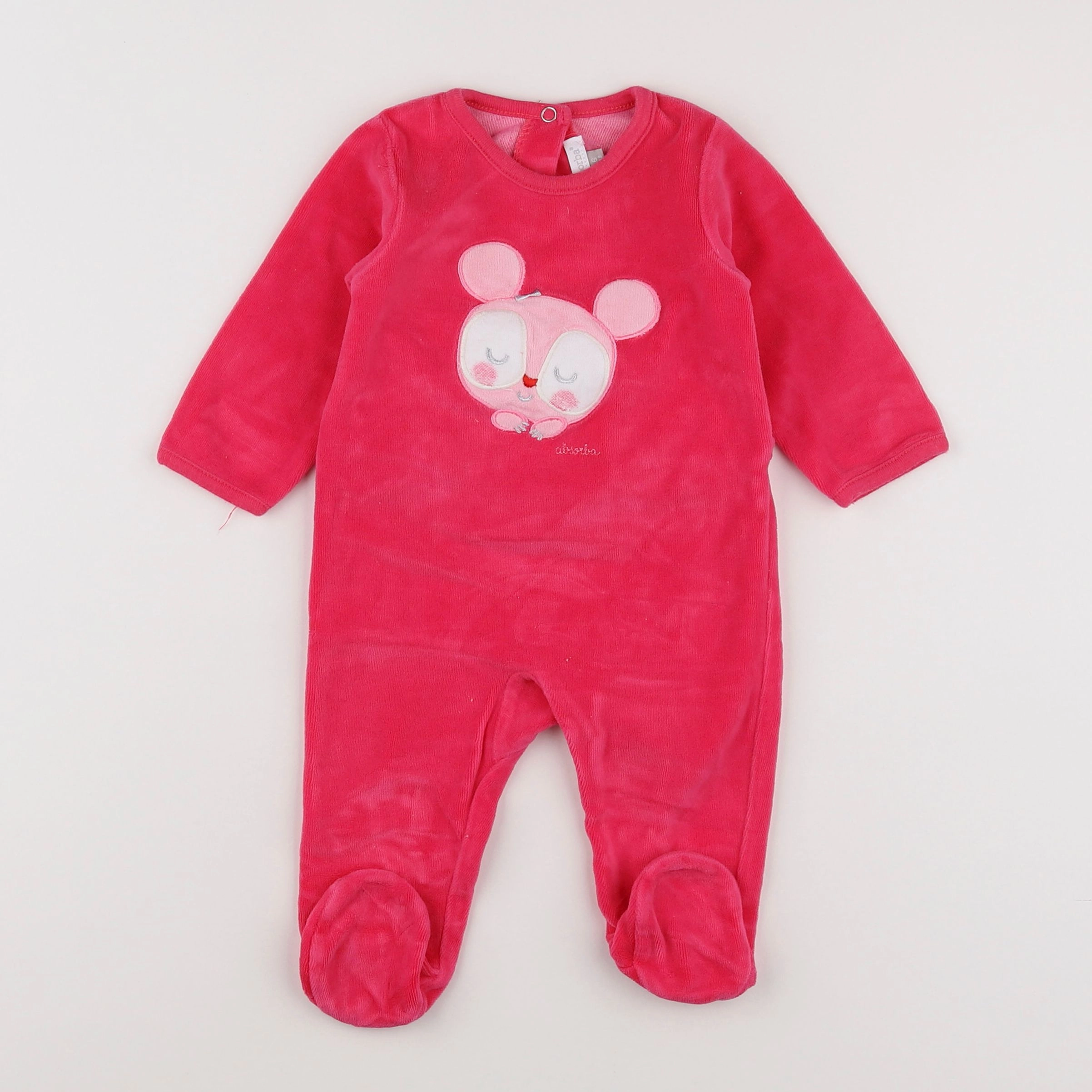 Absorba - pyjama velours rose - 6 mois