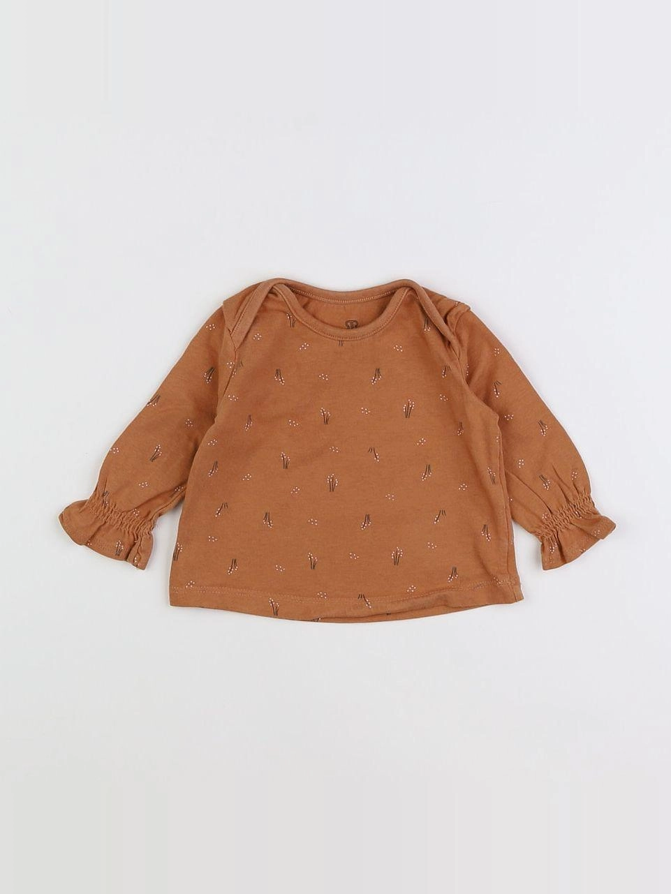 La Redoute - tee-shirt marron - 3 mois